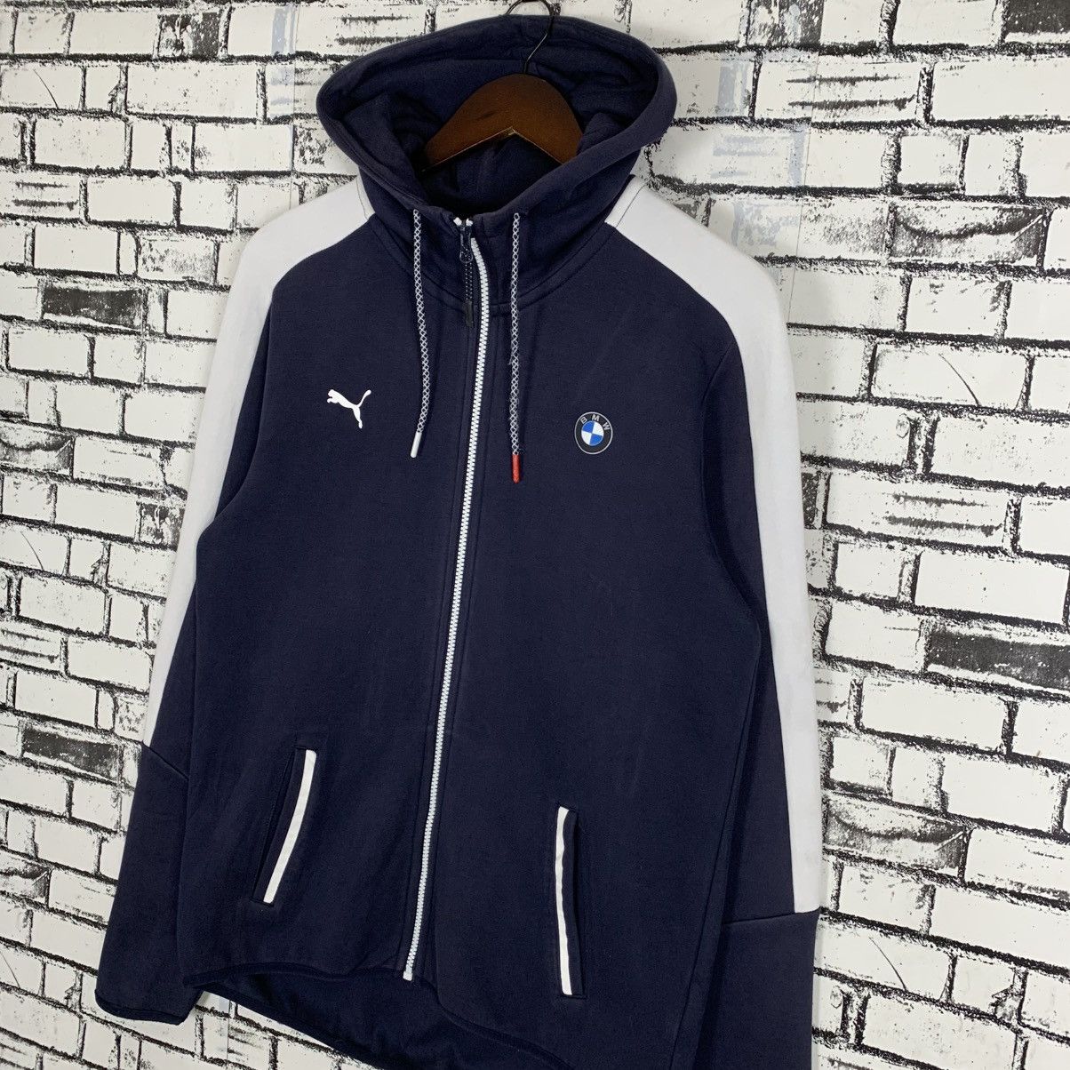 BMW × Puma Puma Sportwear Brand BMW Motorsport Zipper Hoodie Pullover Size US M / EU 48-50 / 2 - 2 Thumbnail