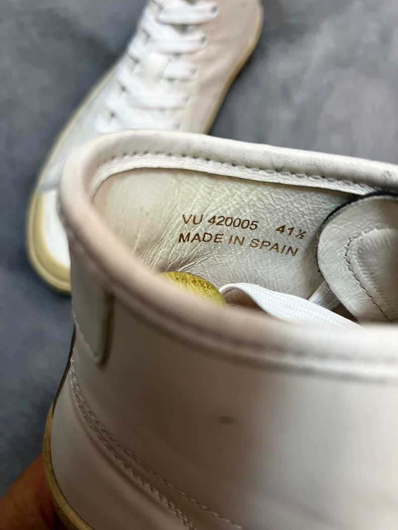 Saint Laurent Paris Saint Laurent Paris White shoelace high top makes old boar Size US 7 / EU 40 - 6 Thumbnail