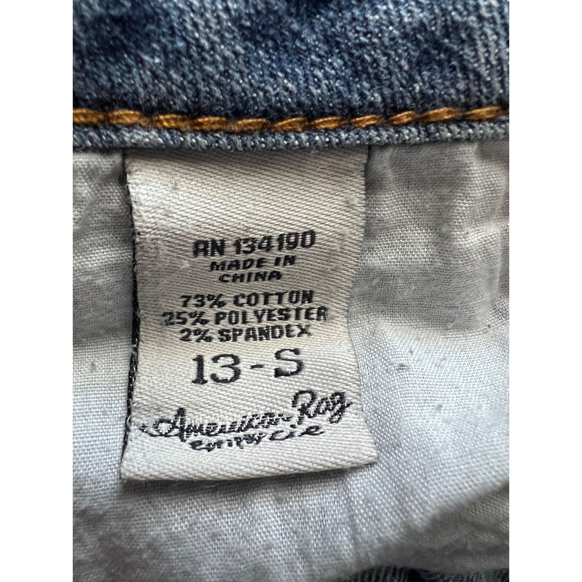 American Rag American Rag Blue Denim Distressed Bootcut Jeans Plus 13S Me Size 36" / US 14 / IT 50 - 7 Thumbnail