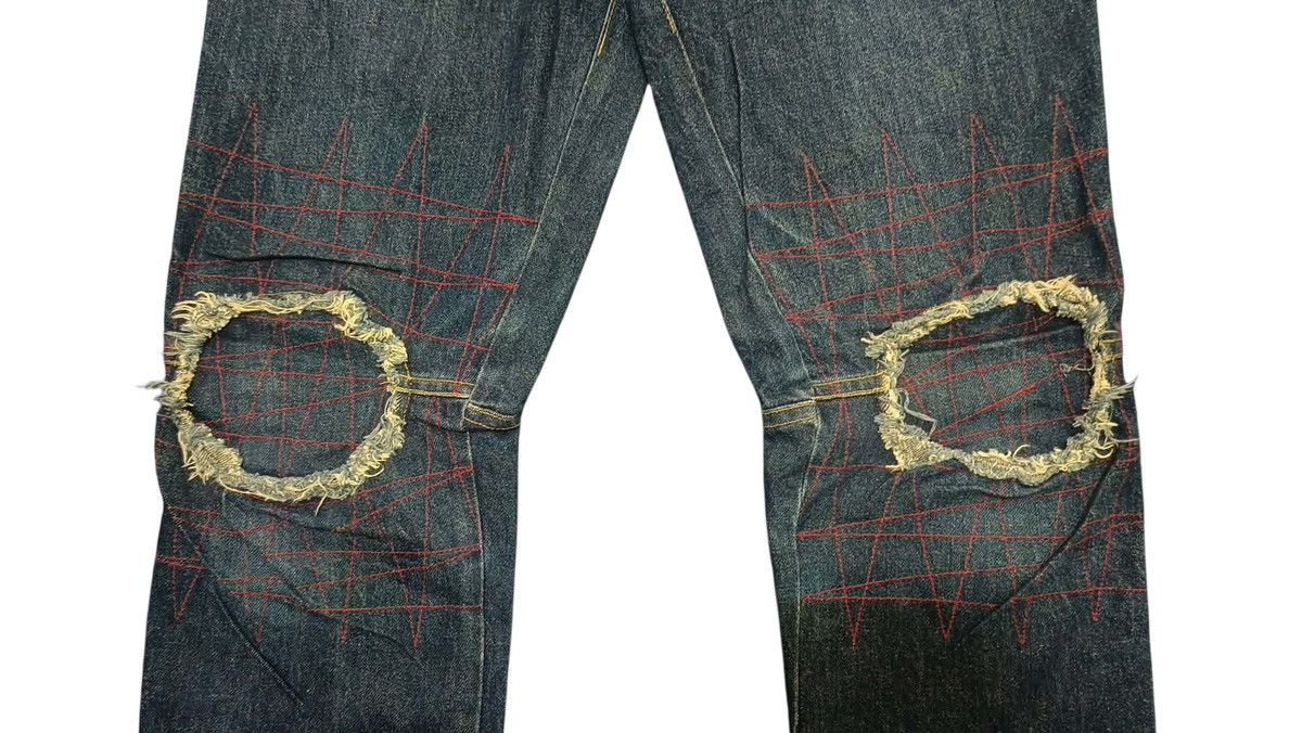 Christopher Nemeth Vintage 90s christopher nemeth patchwork denim very rare Size US 34 / EU 50 - 6 Thumbnail