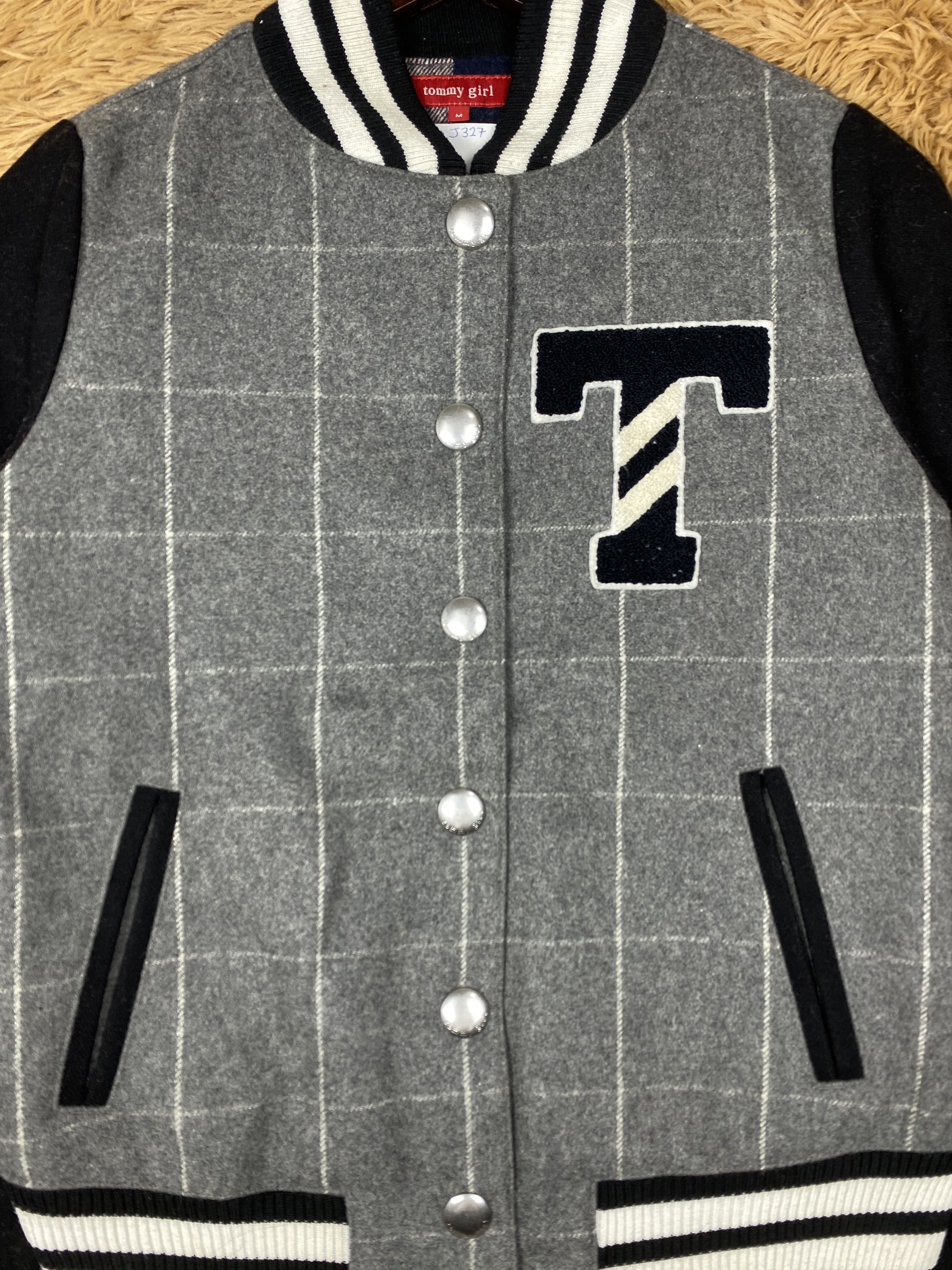 Tommy Hilfiger Vintage Tommy Girl Varsity Jacket DJ0327 Size M / US 6-8 / IT 42-44 - 4 Thumbnail