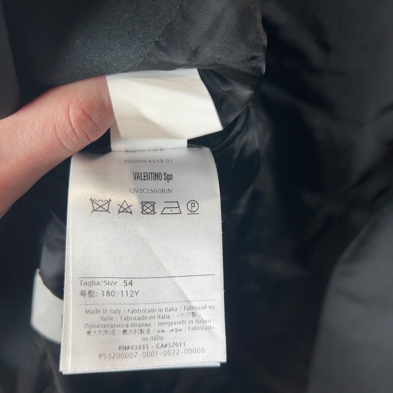Valentino Valentino Black Wool Blazer Size 44L - 6 Thumbnail