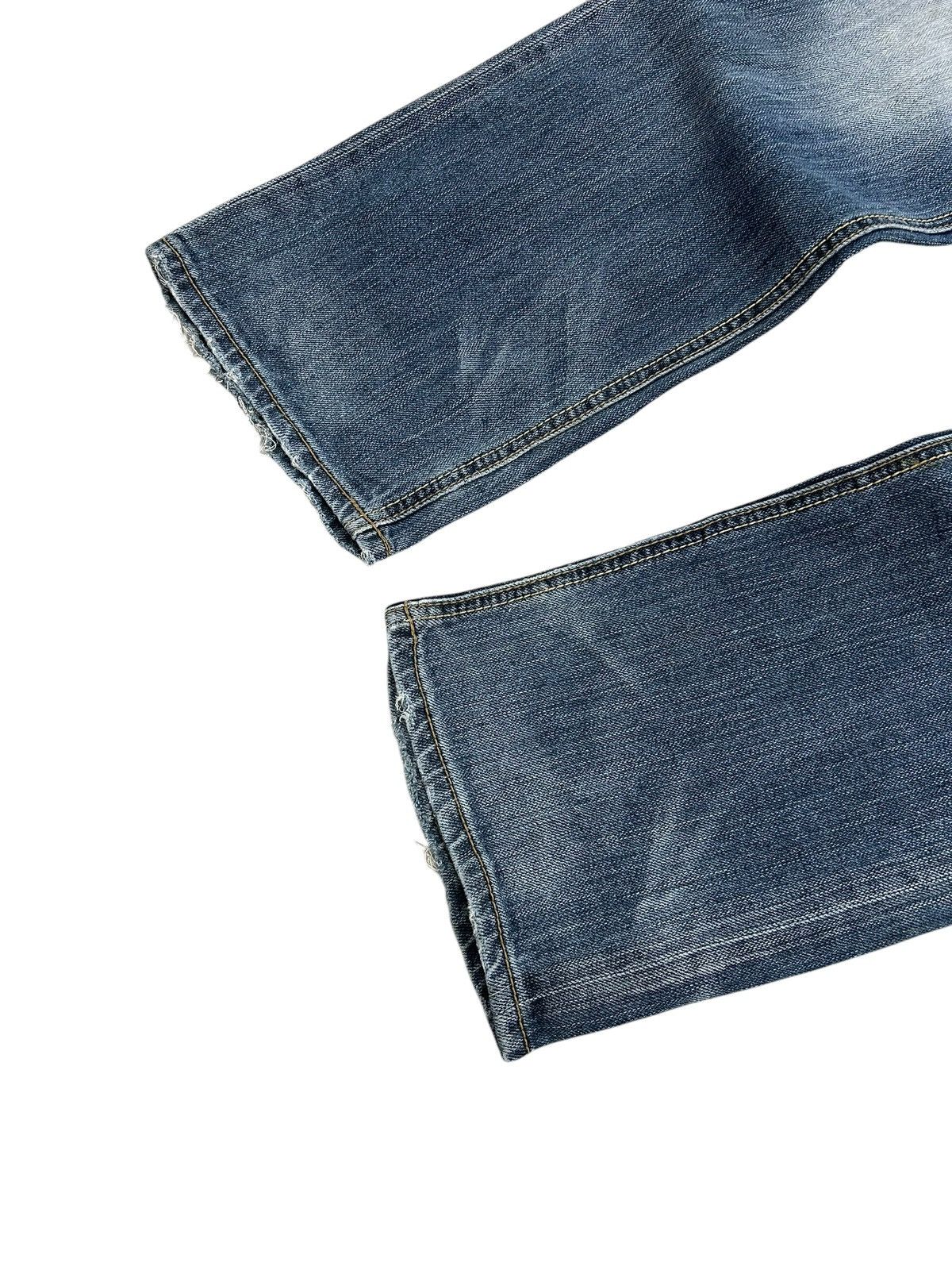 20471120 × GOSTAR DE FUGA × Japanese Brand Back Japan Jean Distressed Light Washed Junya Watanabe Style Size US 29 - 4 Thumbnail