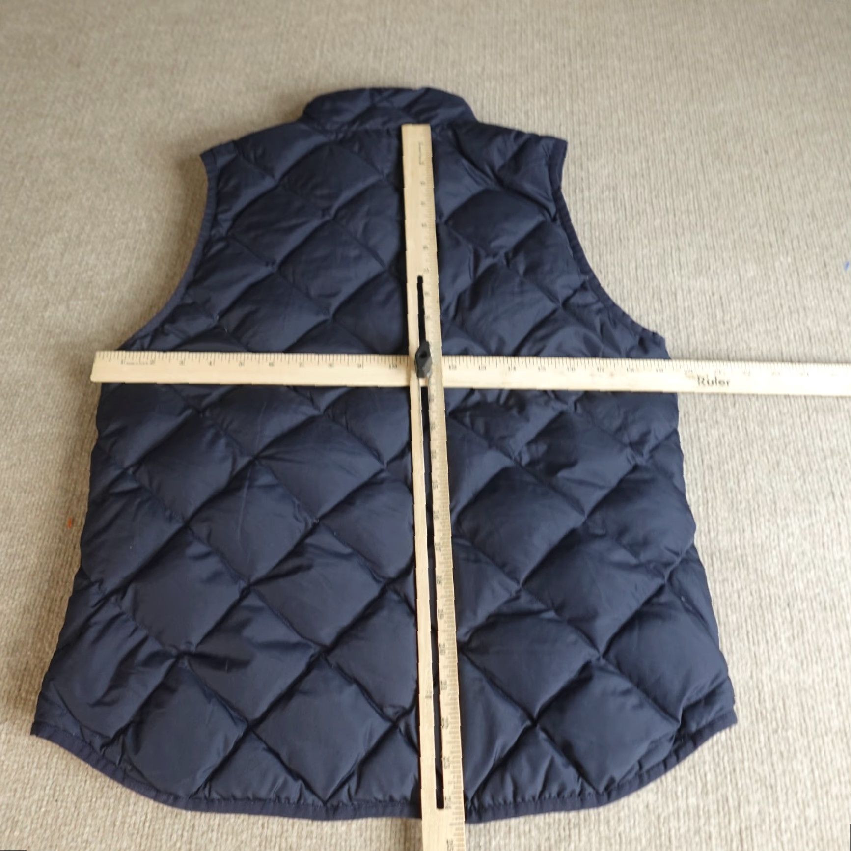 J.Crew J.Crew Womens Vest Full Zip Puffer Quilted Down Blue Medium Regular Coat/Outerwear Front Zip Size M / US 6-8 / IT 42-44 - 2 Thumbnail