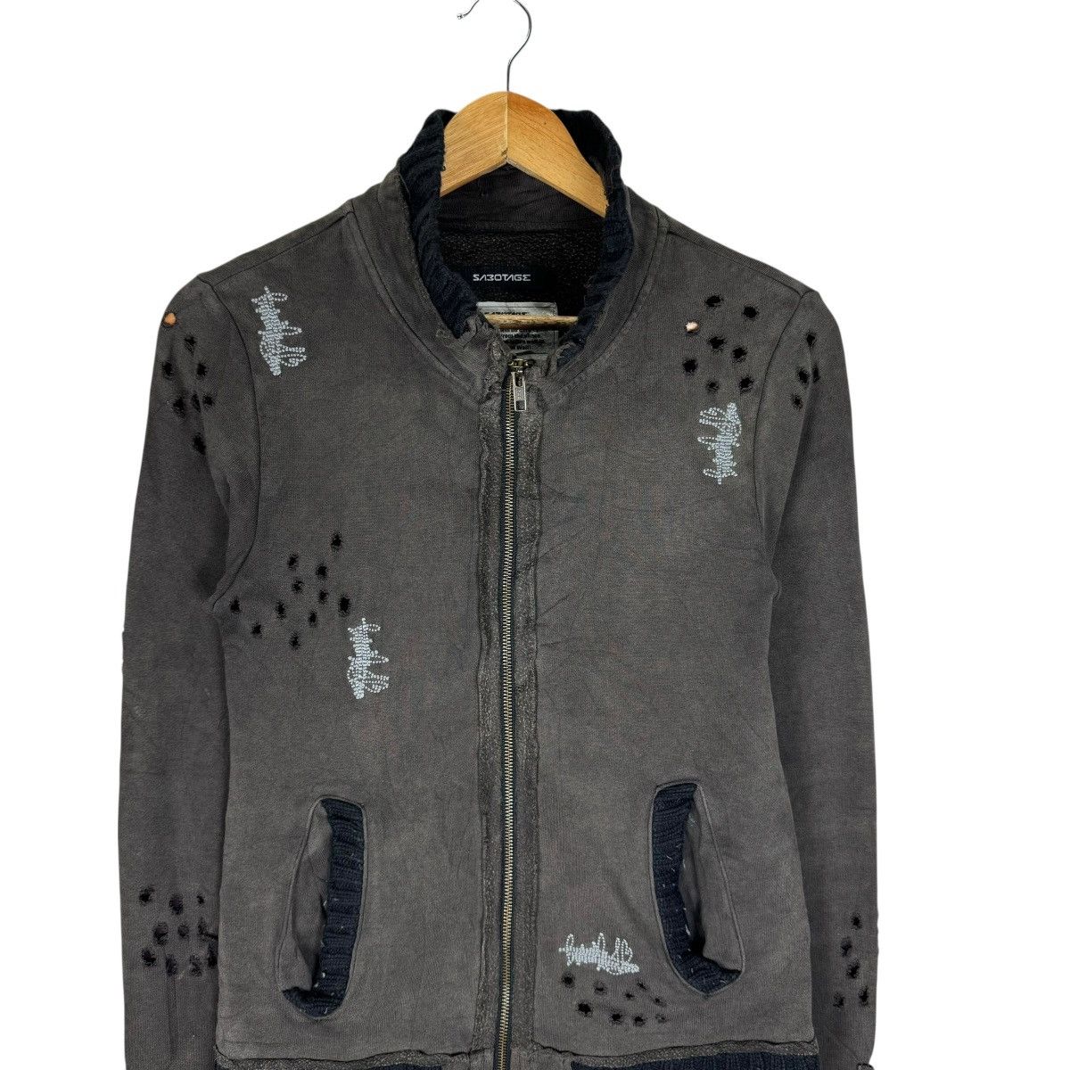 Japanese Brand 🌟SABOTAGE PAUL HARVEY SHOTGUN SWEATER LIKE NUMBER NINE Size US S / EU 44-46 / 1 - 3 Thumbnail