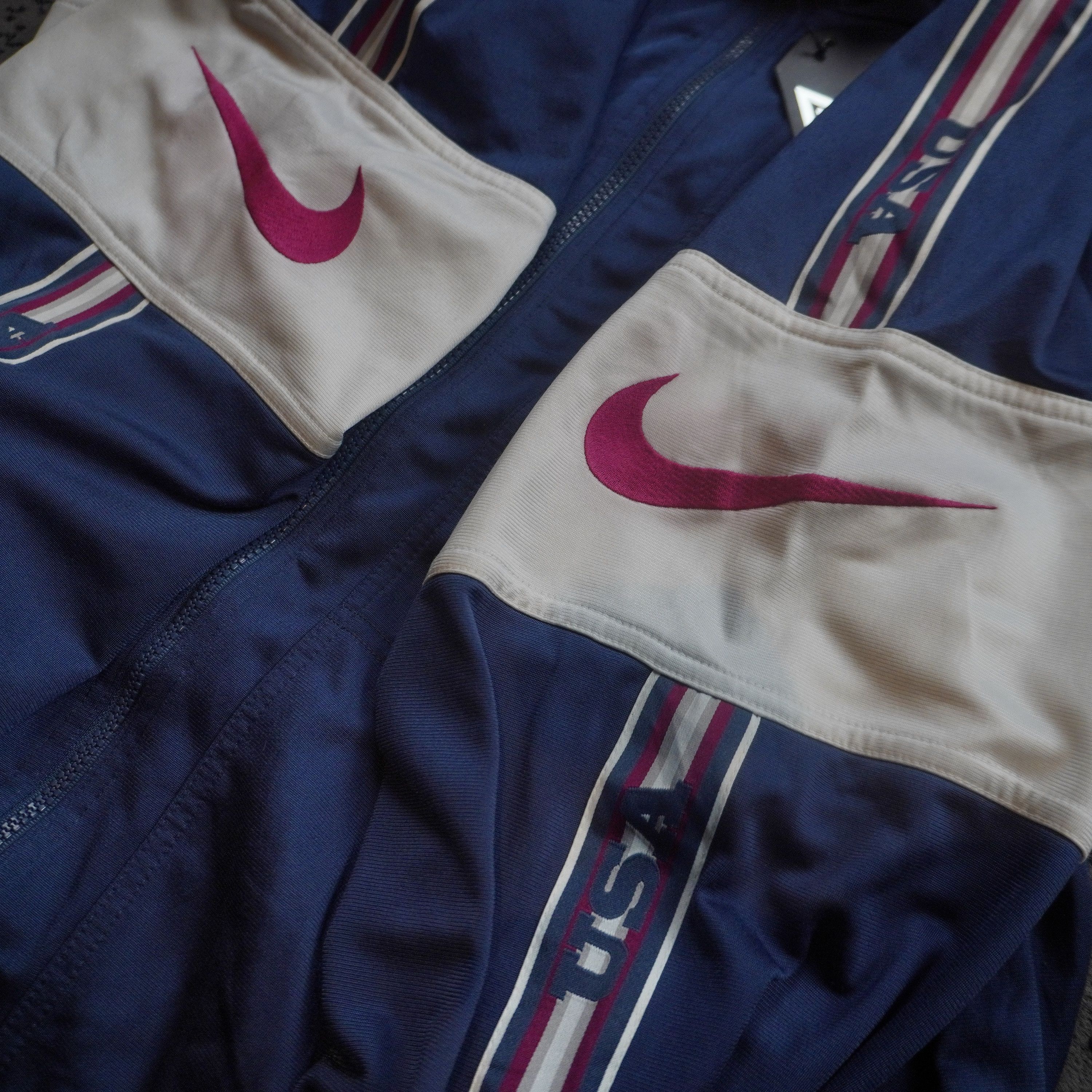 Nike Vintage Nike USA Zip Up Sweatshirt Track Jacket Size US XXL / EU 58 / 5 - 4 Thumbnail