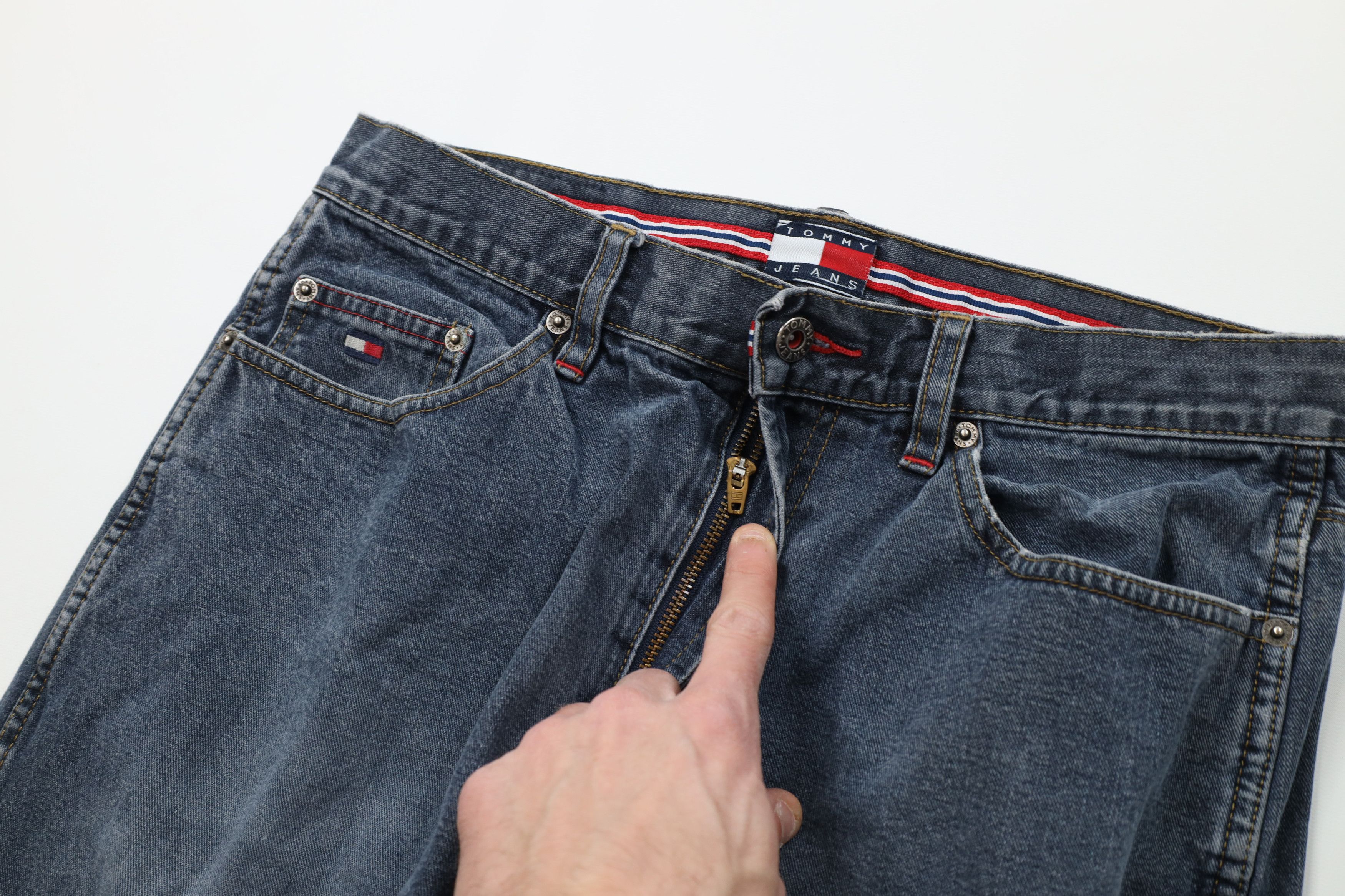 Tommy Hilfiger Vintage 90s Tommy Hilfiger Straight Leg Denim Jeans Blue Size US 31 - 7 Thumbnail