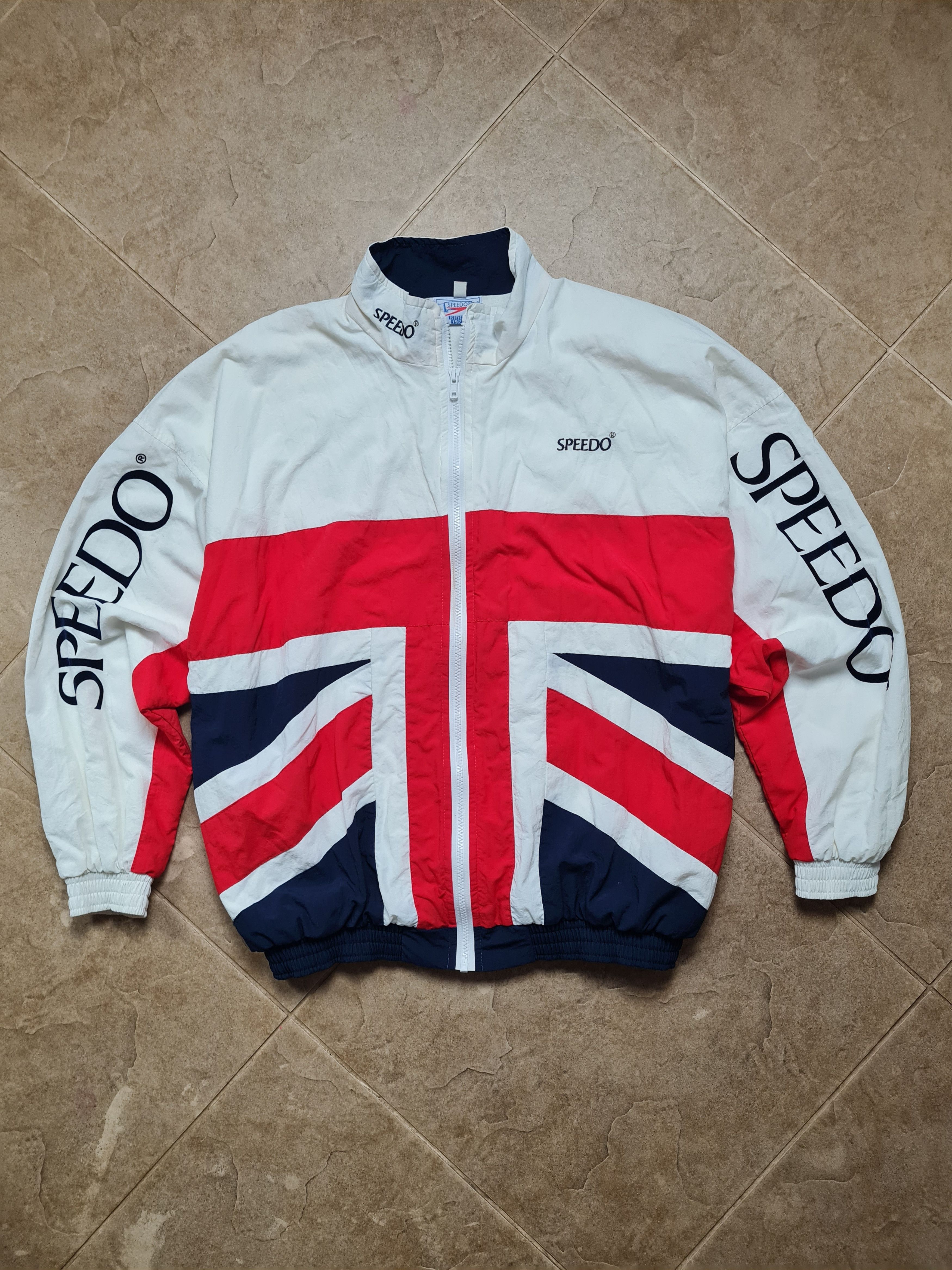 Speedo Vintage Jacket Speedo Union Jack Triathelite 80s Windbreaker Size US S / EU 44-46 / 1 - 6 Thumbnail
