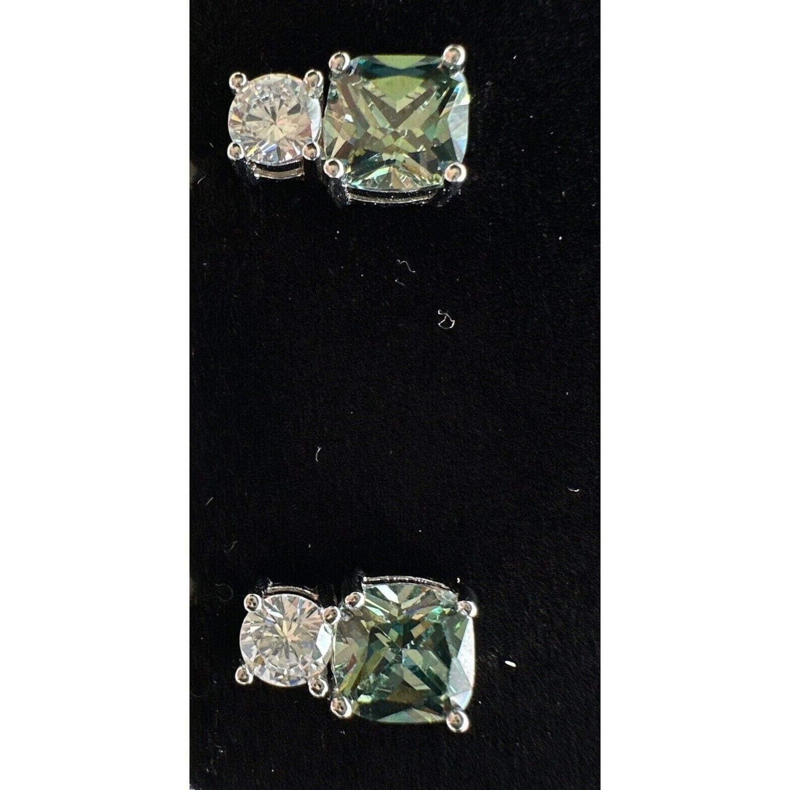 Other Cushion Cut 2.3ct Green Sapphire & Diamond .925 Silver Lab Size ONE SIZE - 11 Thumbnail