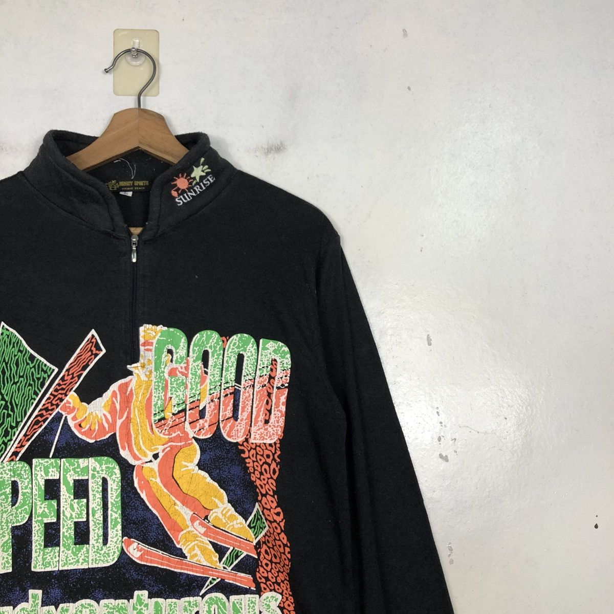 Japanese Brand 📌Vintage Anorak Half Zipper Sweatshirt Maimi Beach Size US L / EU 52-54 / 3 - 7 Thumbnail