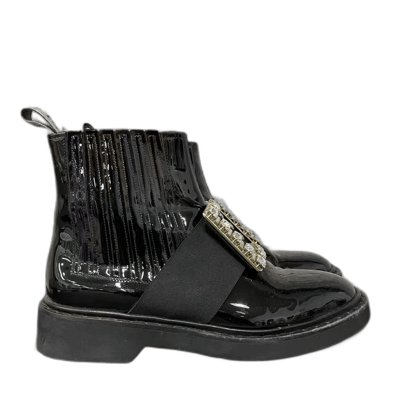 Roger Vivier Roger Vivier Black Ankle Boots with Buckle-yf Size US 6 / EU 39 - 1 Thumbnail