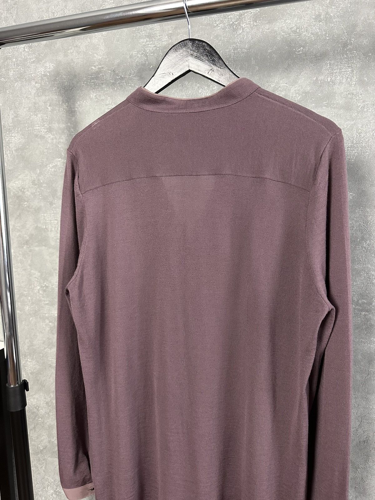 Gran Sasso Gran Sasso Made in Italy V-Neck Silk Details Wool Sweater Size XL / US 12-14 / IT 48-50 - 6 Thumbnail
