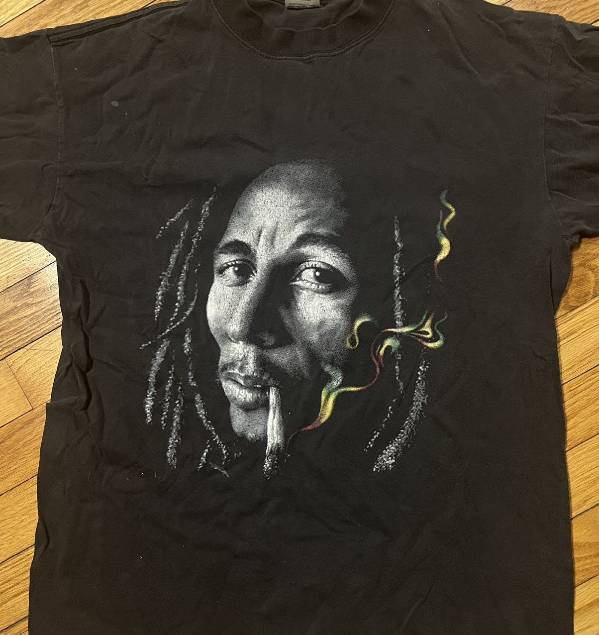Vintage Y2K Bob Marley T-shirt Double Sided Size US L / EU 52-54 / 3 - 3 Thumbnail