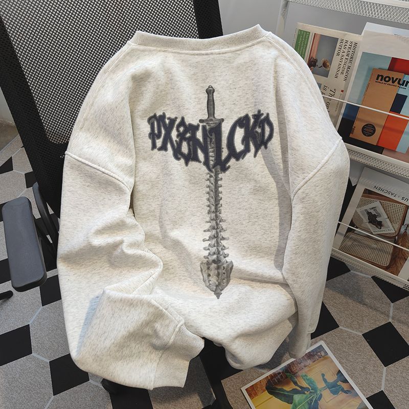 Japanese Brand × Vintage Japanese Letter Printed Round Neck Sweatshirt Size US S / EU 44-46 / 1 - 1 Thumbnail