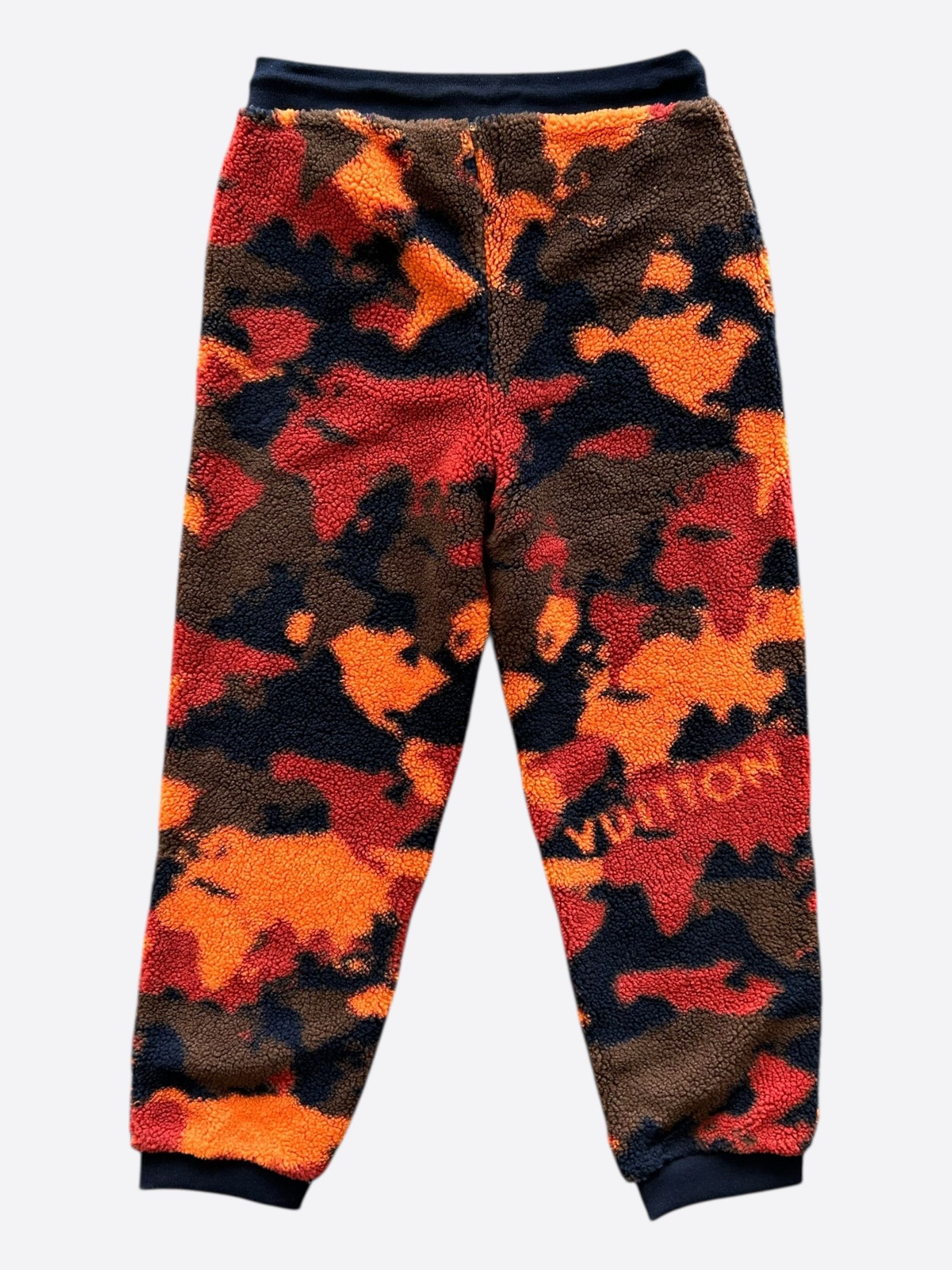 Louis Vuitton Louis Vuitton Orange Camouflage Fleece Sweatpants Size US 34 / EU 50 - 2 Thumbnail