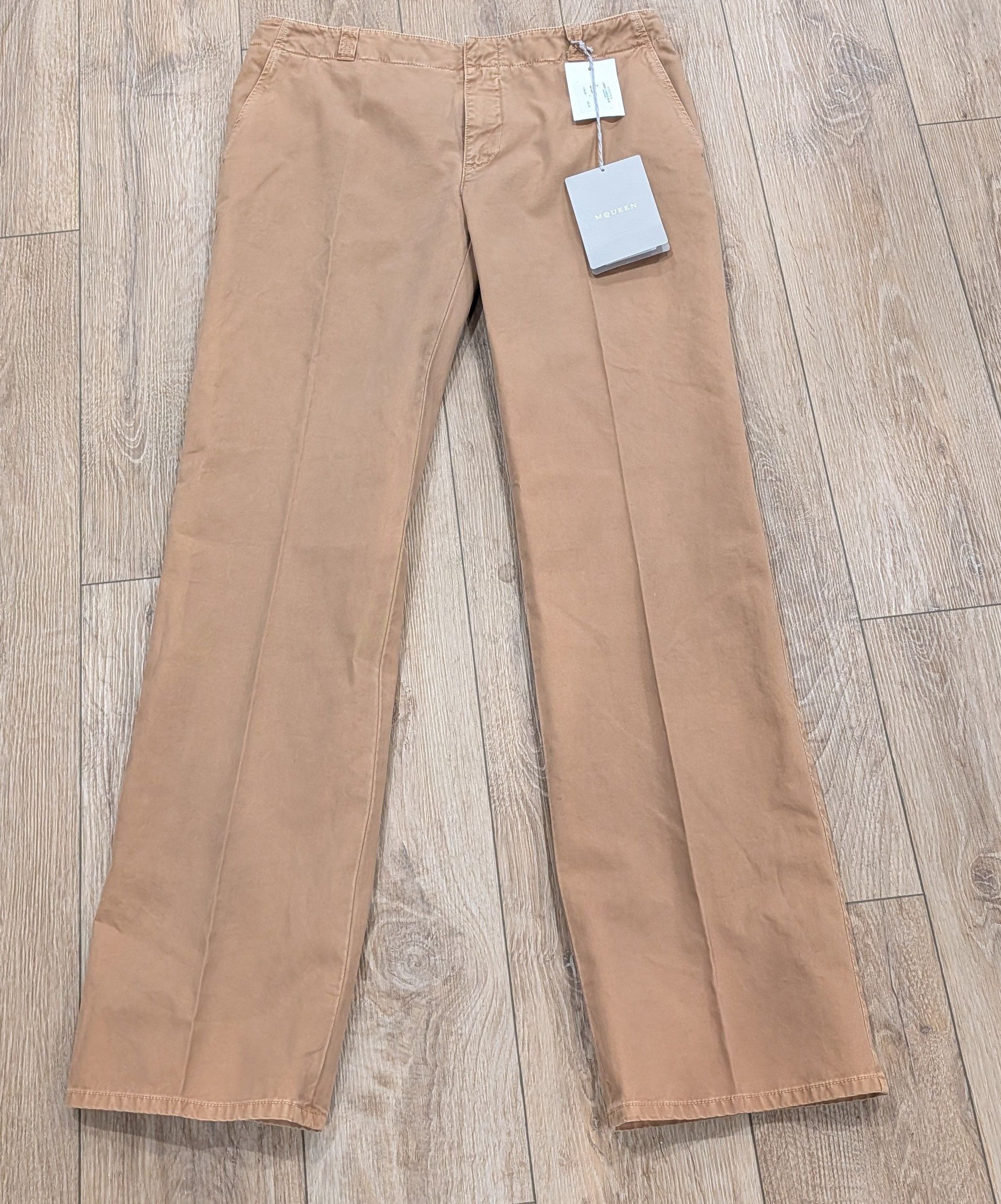 Alexander McQueen Alexander McQueen "Bumster" Chino Pants Sand 52 US 36 Size US 36 / EU 52 - 1 Thumbnail