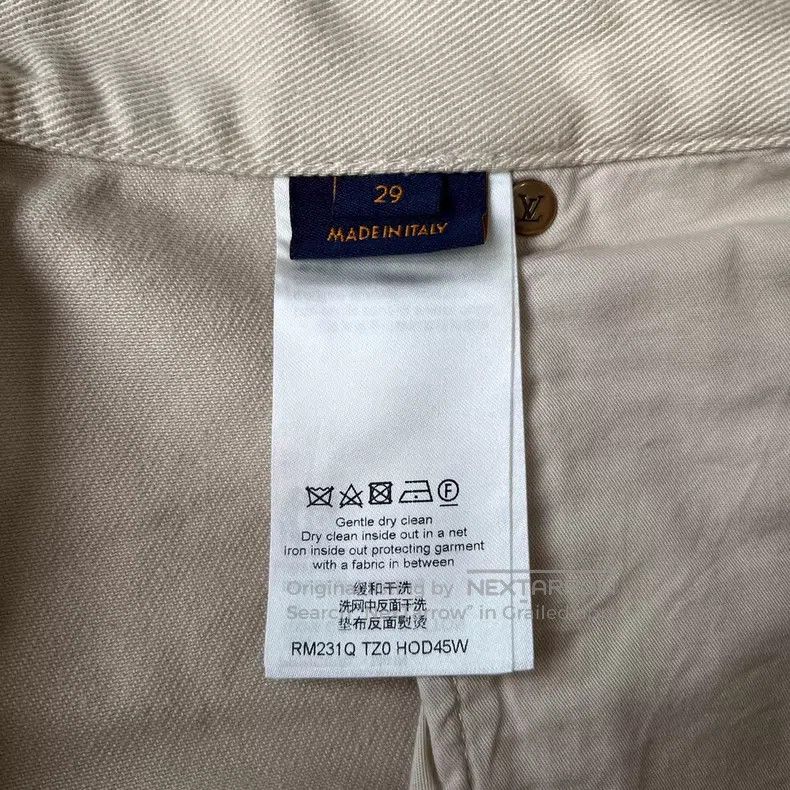 Louis Vuitton Louis Vuitton Beige embossed full-print logo jeans Size US 29 - 7 Thumbnail