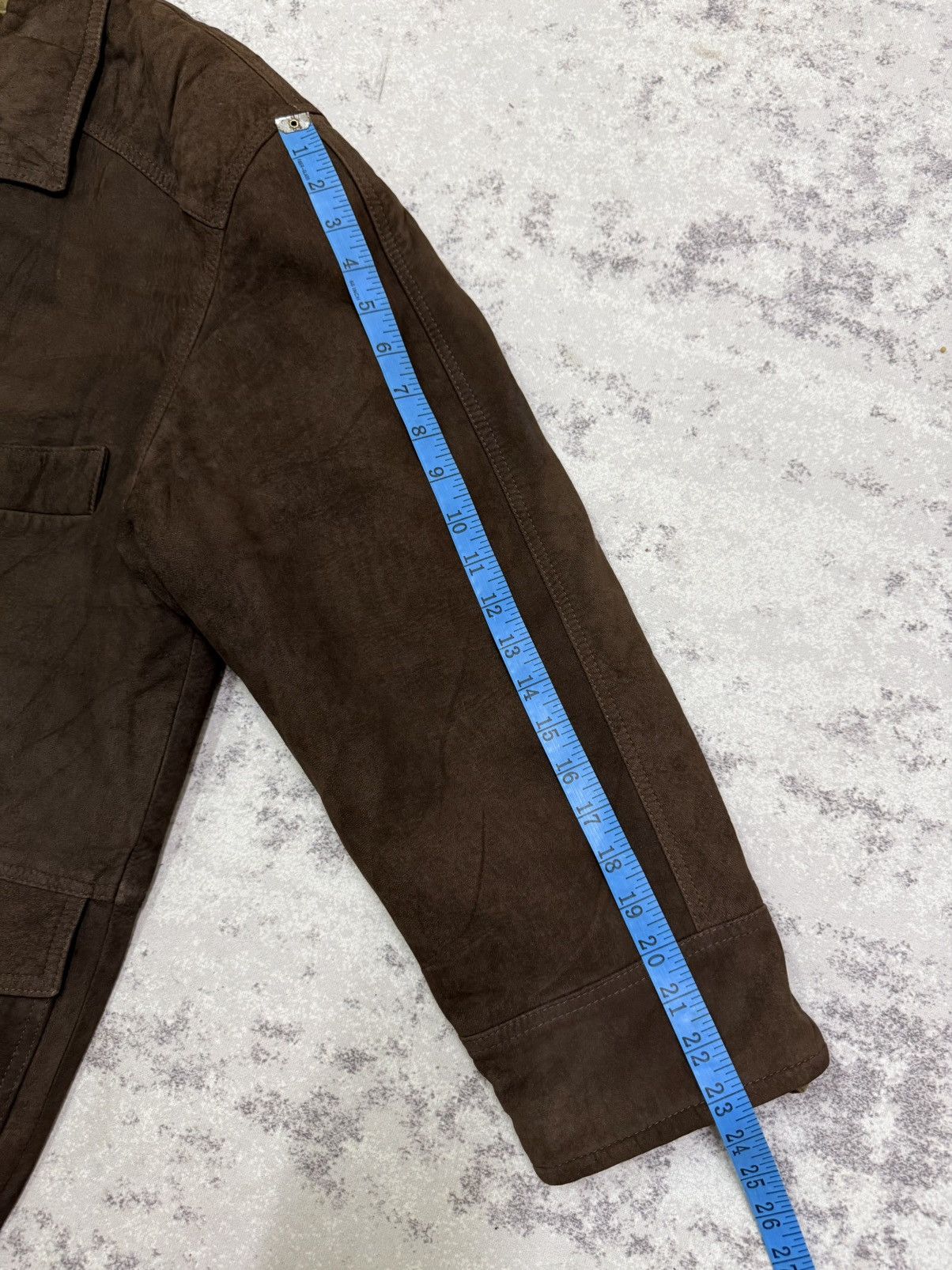 Vintage Vintage Victory Boat Line Suede Brown Jacket Wool lined Size US L / EU 52-54 / 3 - 19 Thumbnail