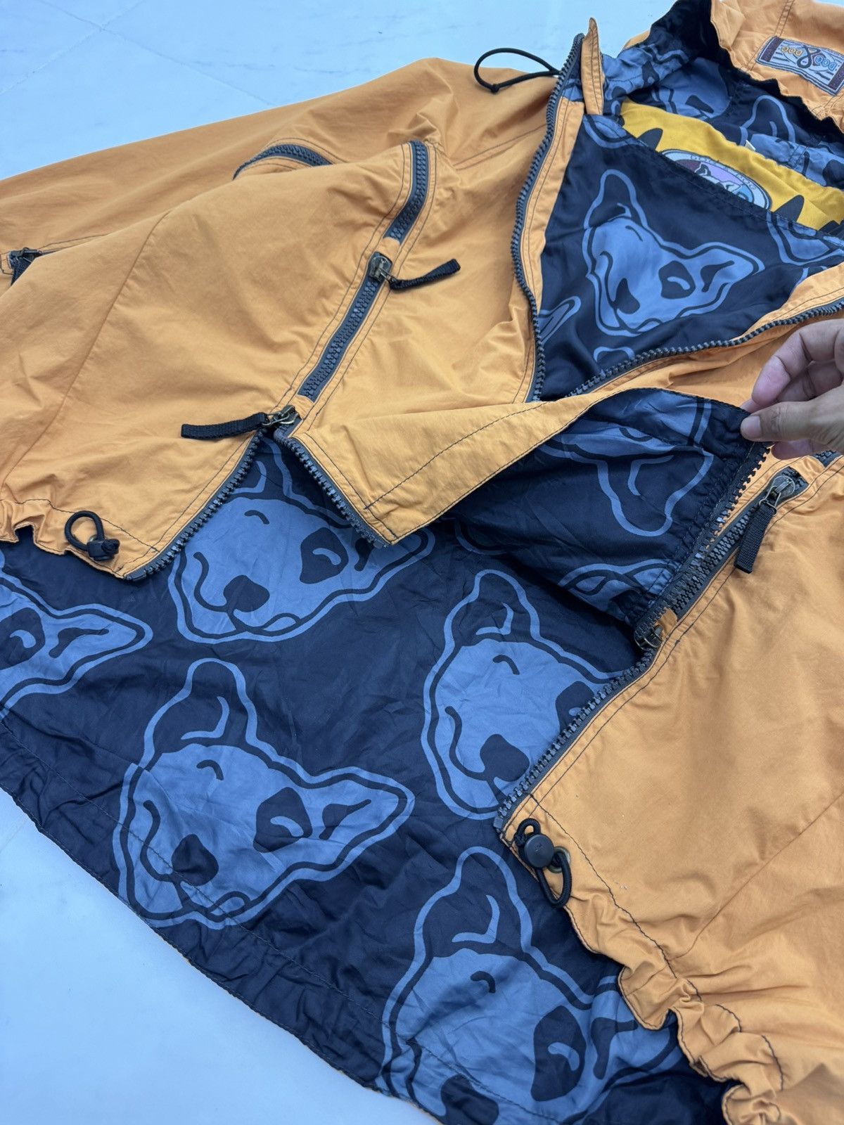 Dogtown 🔥RARE🔥 Vintage 90s DOG & DOG Surfwear Multizip Baggy Jacket Size US XL / EU 56 / 4 - 6 Thumbnail