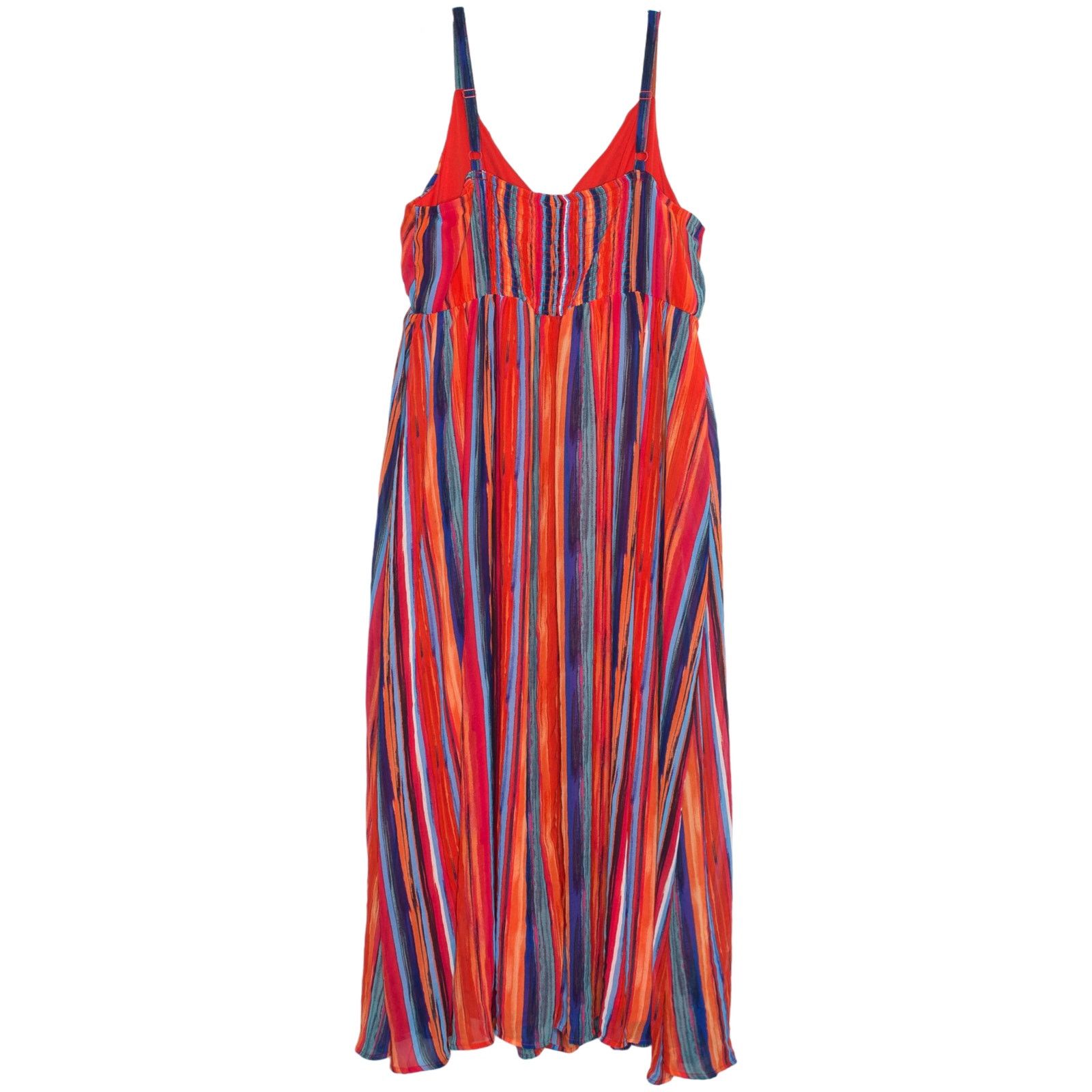 Torrid Torrid Maxi Dress Chiffon Striped Flowy Sleeveless 3 3X Size 3XL / US 20-22 - 2 Thumbnail