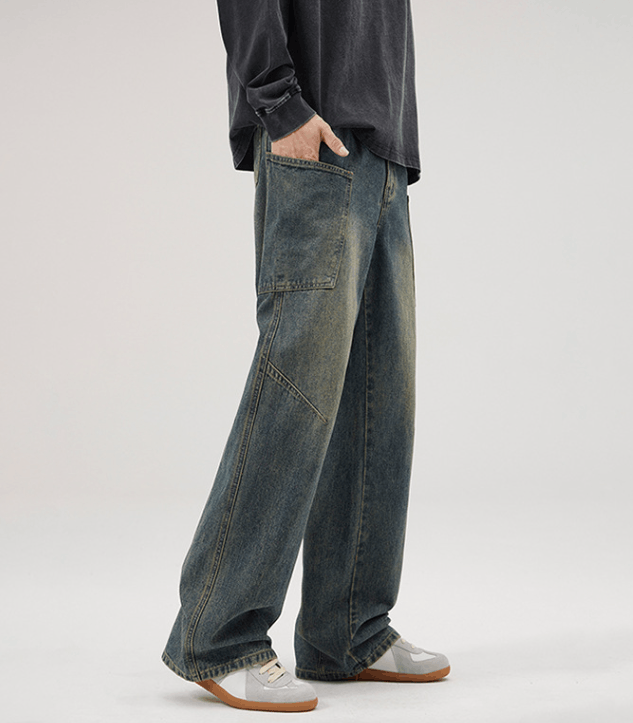 Japanese Brand × Jean Men's retro multi-pocket cleanfit cargo jeans Size US 32 / EU 48 - 3 Thumbnail