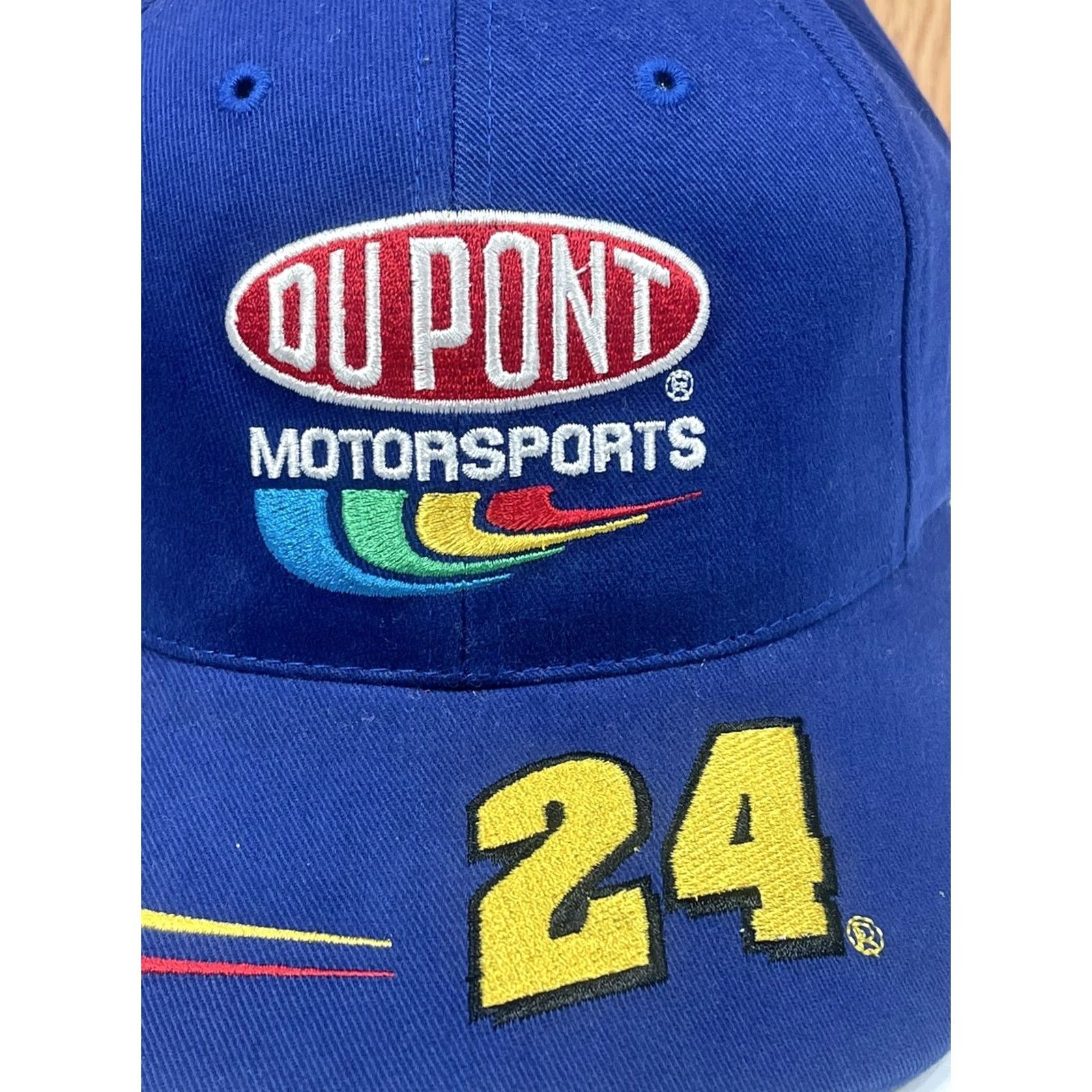 Chase Authentics Chase Authentics DuPont Motorsports #24 Blue StrapBack Hat Cap OneSize Fits Most Size ONE SIZE - 3 Thumbnail