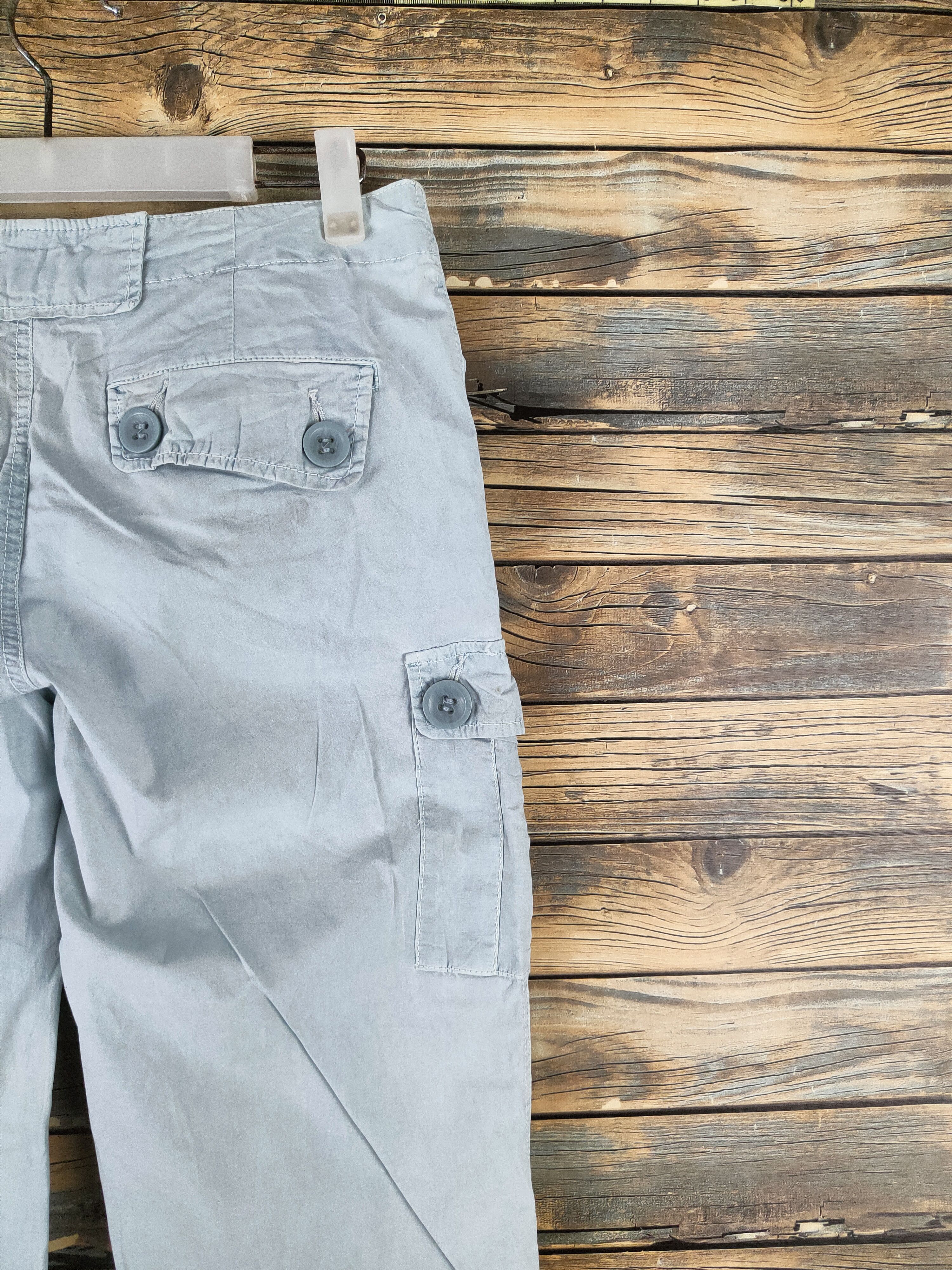 Old Navy DL Old Navy Light Green Multipocket Cargo Pants #46-136 Size 28" / US 6 / IT 42 - 10 Thumbnail