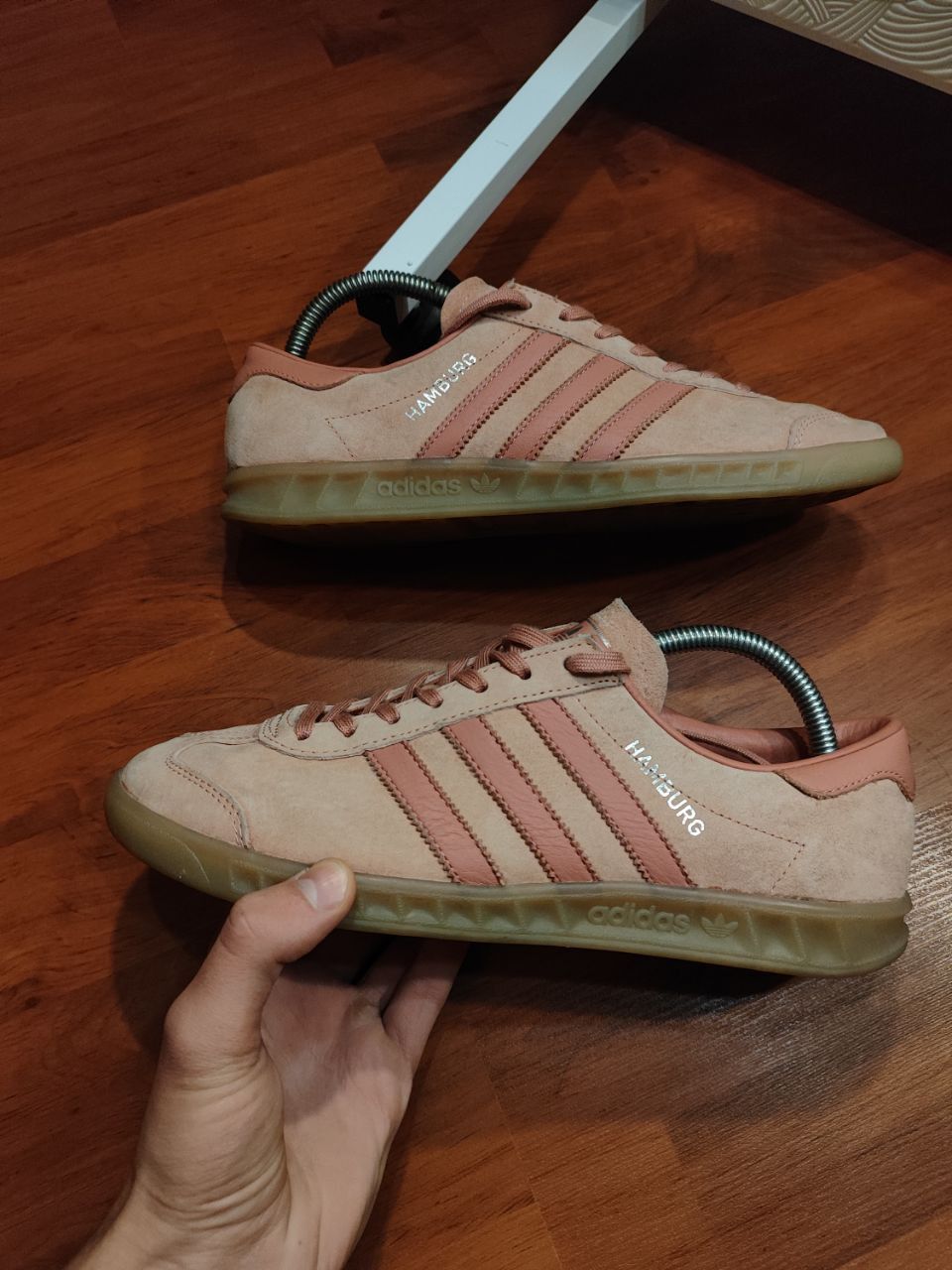 Adidas Adidas Hamburg Sample Low Ash Pink Sneakers Casual Suede