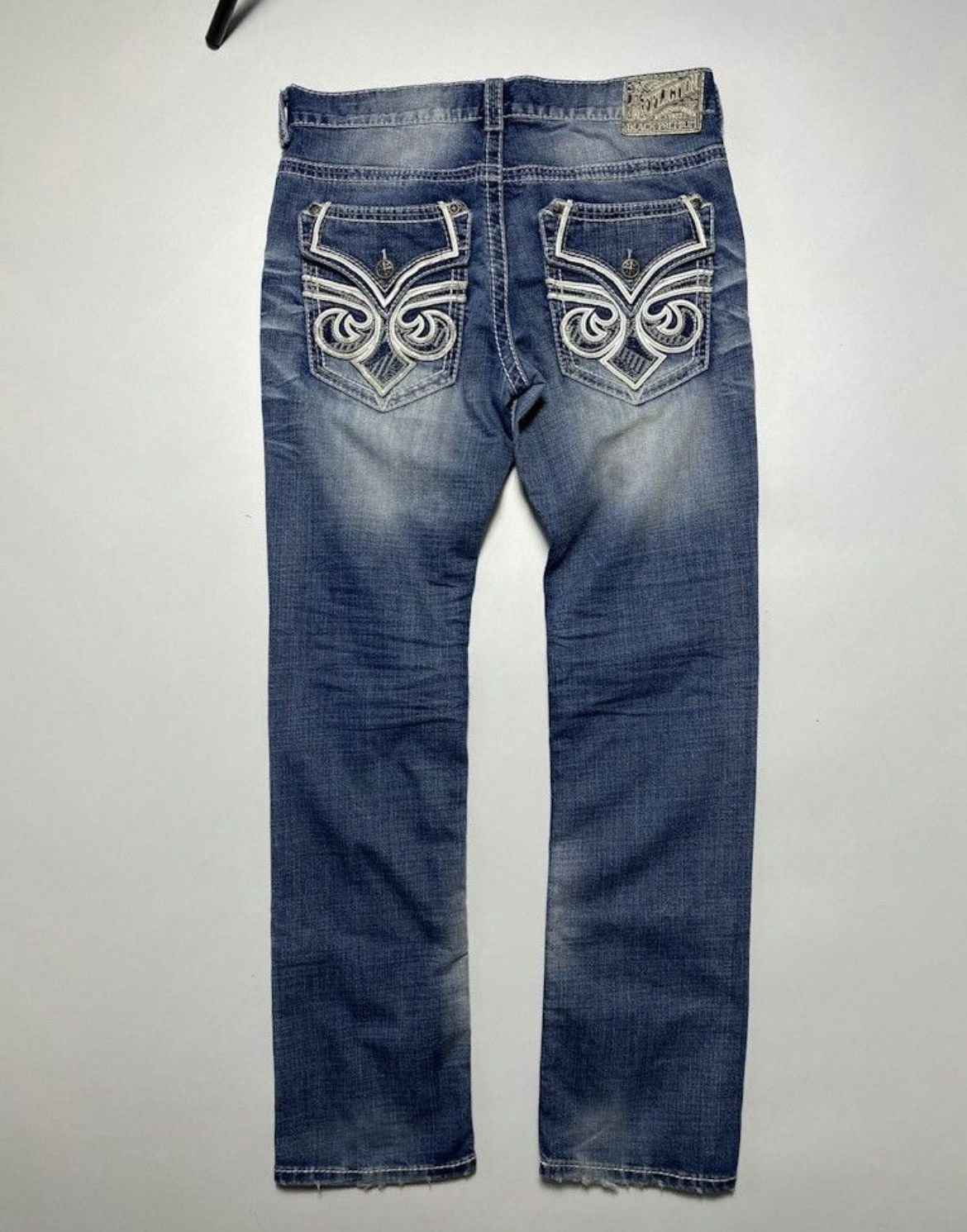 Affliction Y2K Affliction Cross Embroidered Logo Jeans Like Chrome Size US 32 / EU 48 - 1 Thumbnail