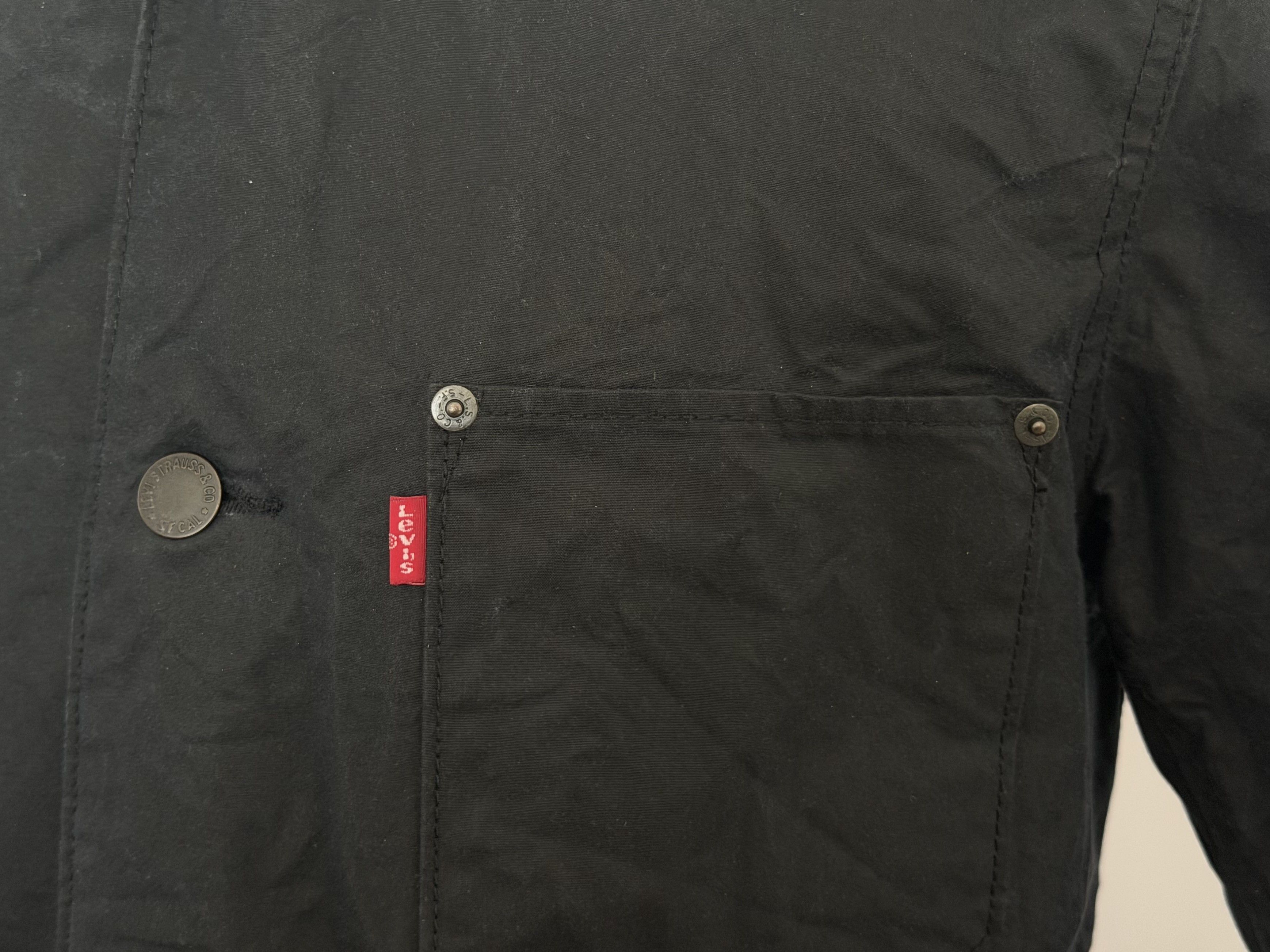 Levi's LEVIS Halley Stevensons Wax Sherpa Jacket Navy Waxed Cotton Size US M / EU 48-50 / 2 - 5 Thumbnail