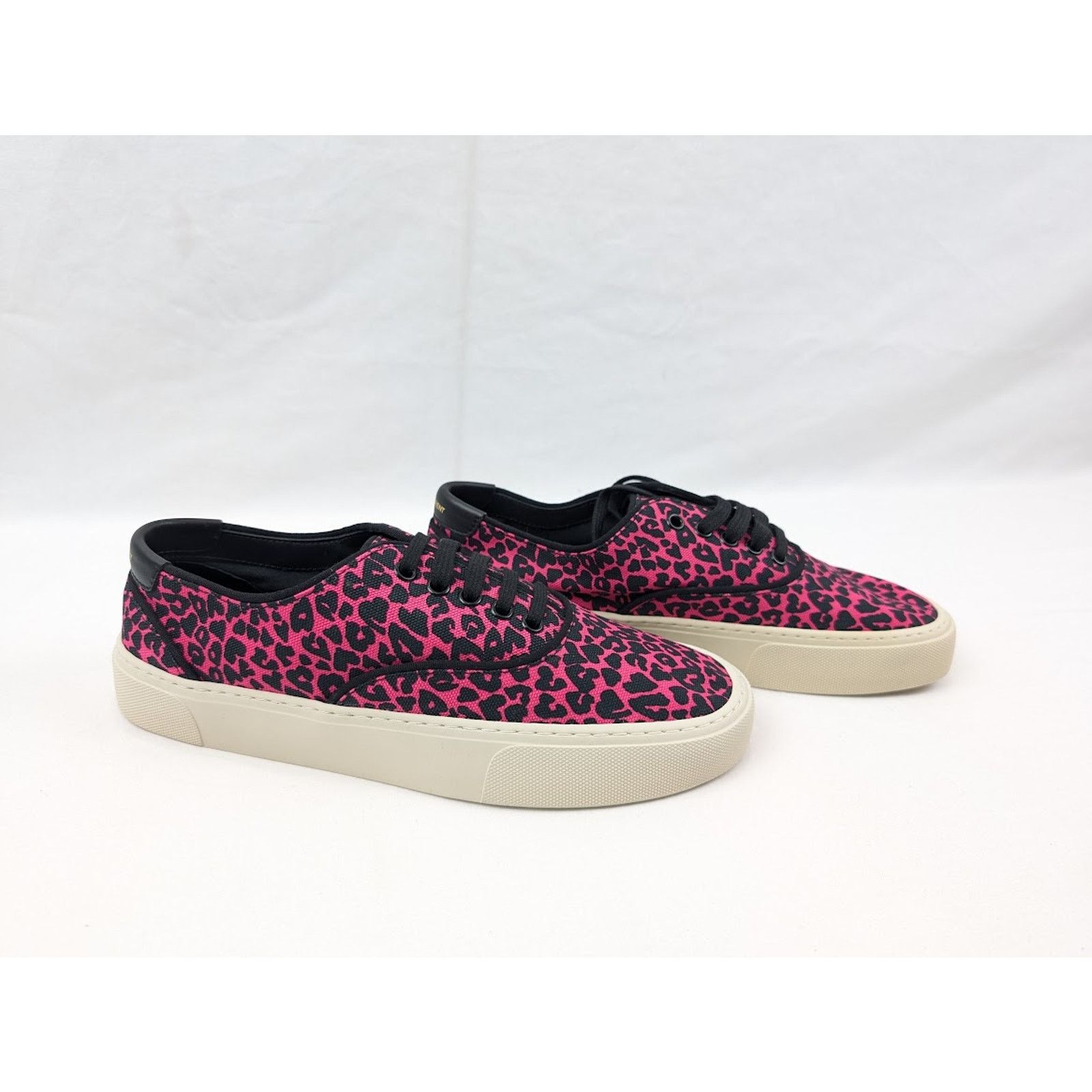Saint Laurent Paris o1rshd1 Women's Venice Low Top SL Sneakers in Fuxia Nero 41 Size US 11 / IT 41 - 12 Thumbnail
