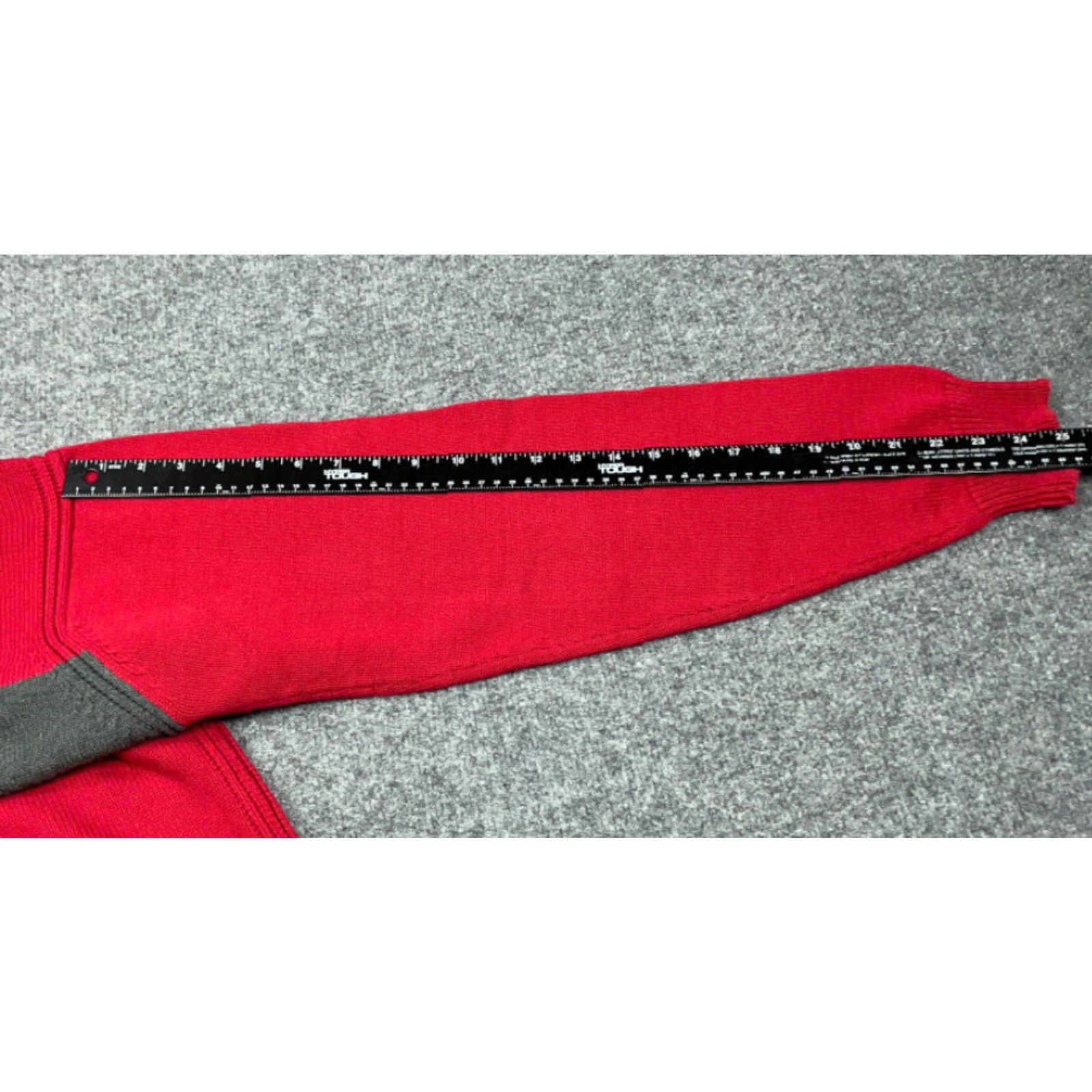 Nautica VINTAGE Nautica Sweater Adult Large Red Gray Spell Out Chunky Knit Cotton Y2K Streetwear Size US L / EU 52-54 / 3 - 6 Thumbnail