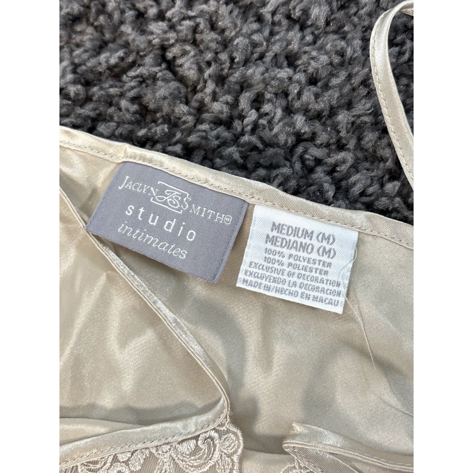 Vintage VINTAGE Jaclyn Smith Studio Intimates Night Gown Womens M Floral Lace Maxi Cream Ivory 1990s Eveningwear MFloral Lace Maxi Cream Womens Size ONE SIZE - 6 Thumbnail