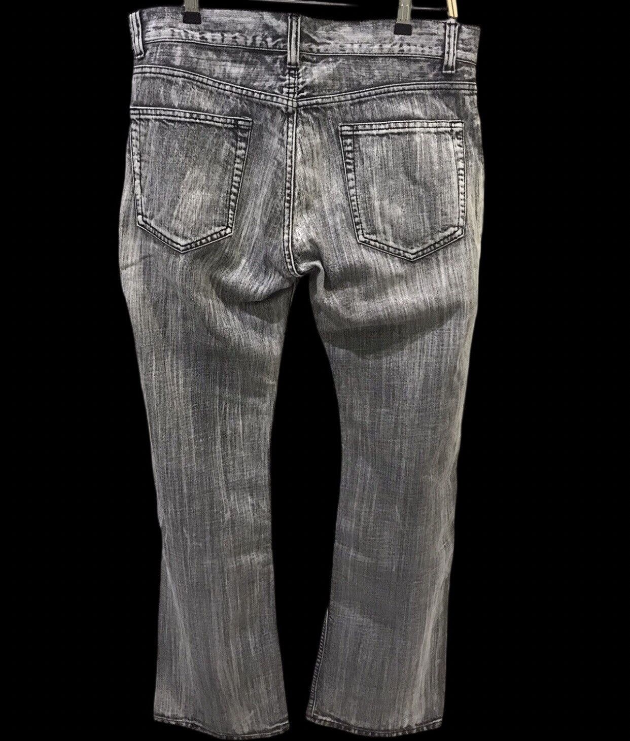 Japanese Brand × Seditionaries 💥FLARE💥Japan Punk Seditionarie Distressed Skull Poem Denim Size US 35 - 2 Thumbnail