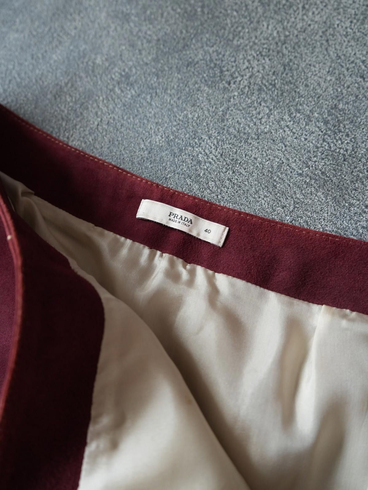 Prada S/S 2007 Prada RUNWAY Leather Mini Skirt VINTAGE IT40 Size 30" / US 8 / IT 44 - 11 Thumbnail