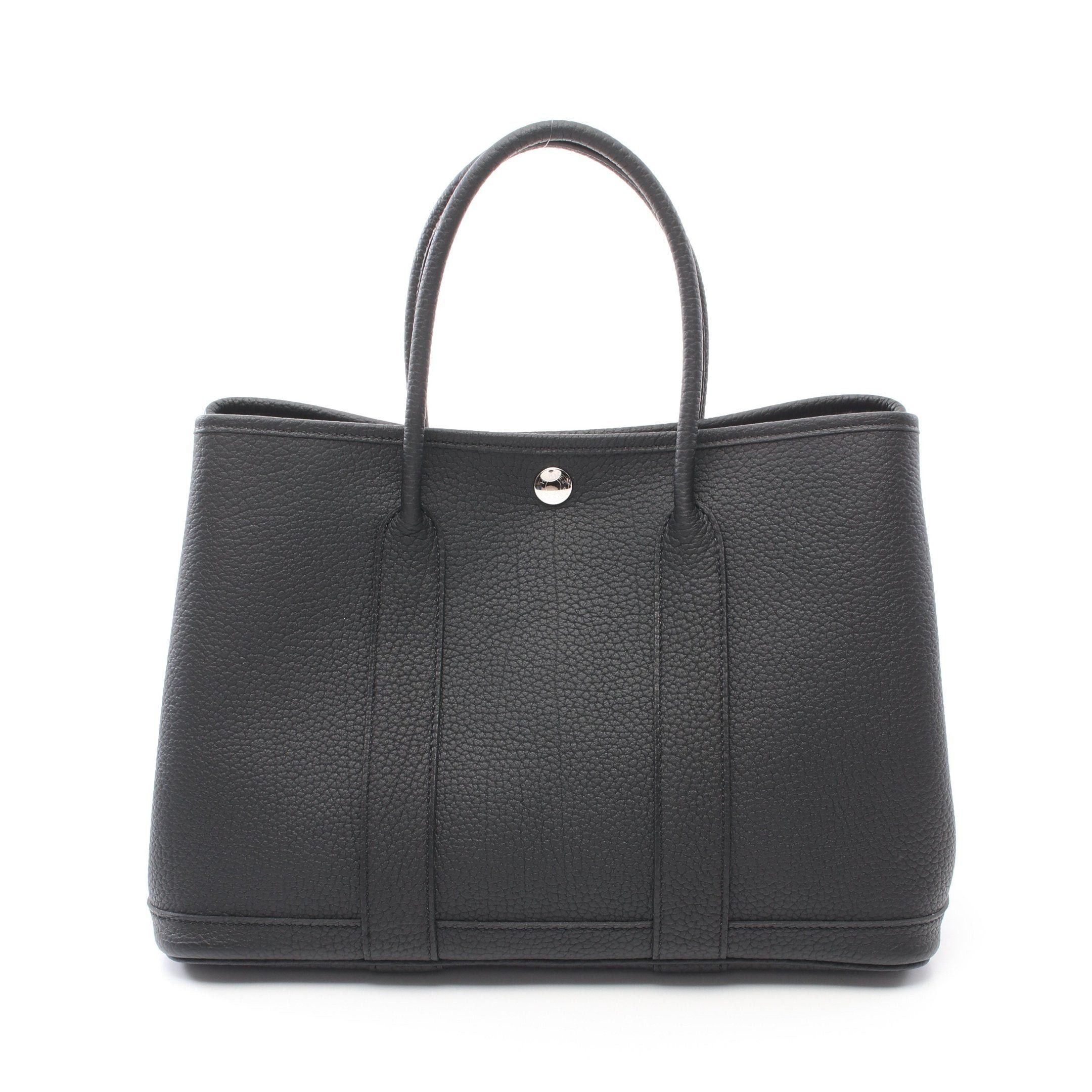 Hermes Hermes Garden Party Tpm Handbag Tote Bag Negonda Leather Black Silver Hardware Double Engraved Size ONE SIZE - 1 Thumbnail