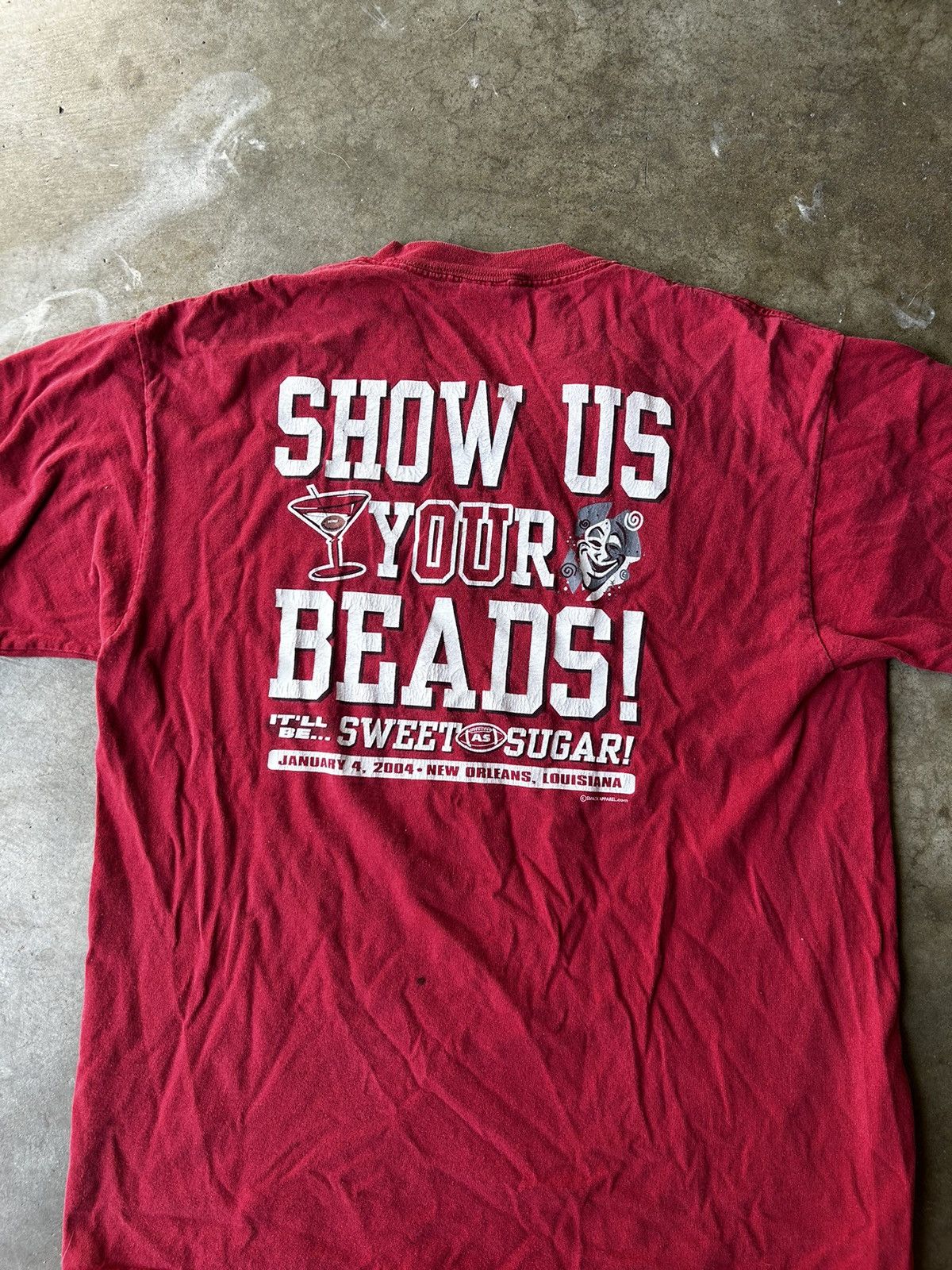 Delta × Vintage Vintage 2004 Bourbon Street Or Bust New Orleans Double Sided Size US L / EU 52-54 / 3 - 4 Thumbnail