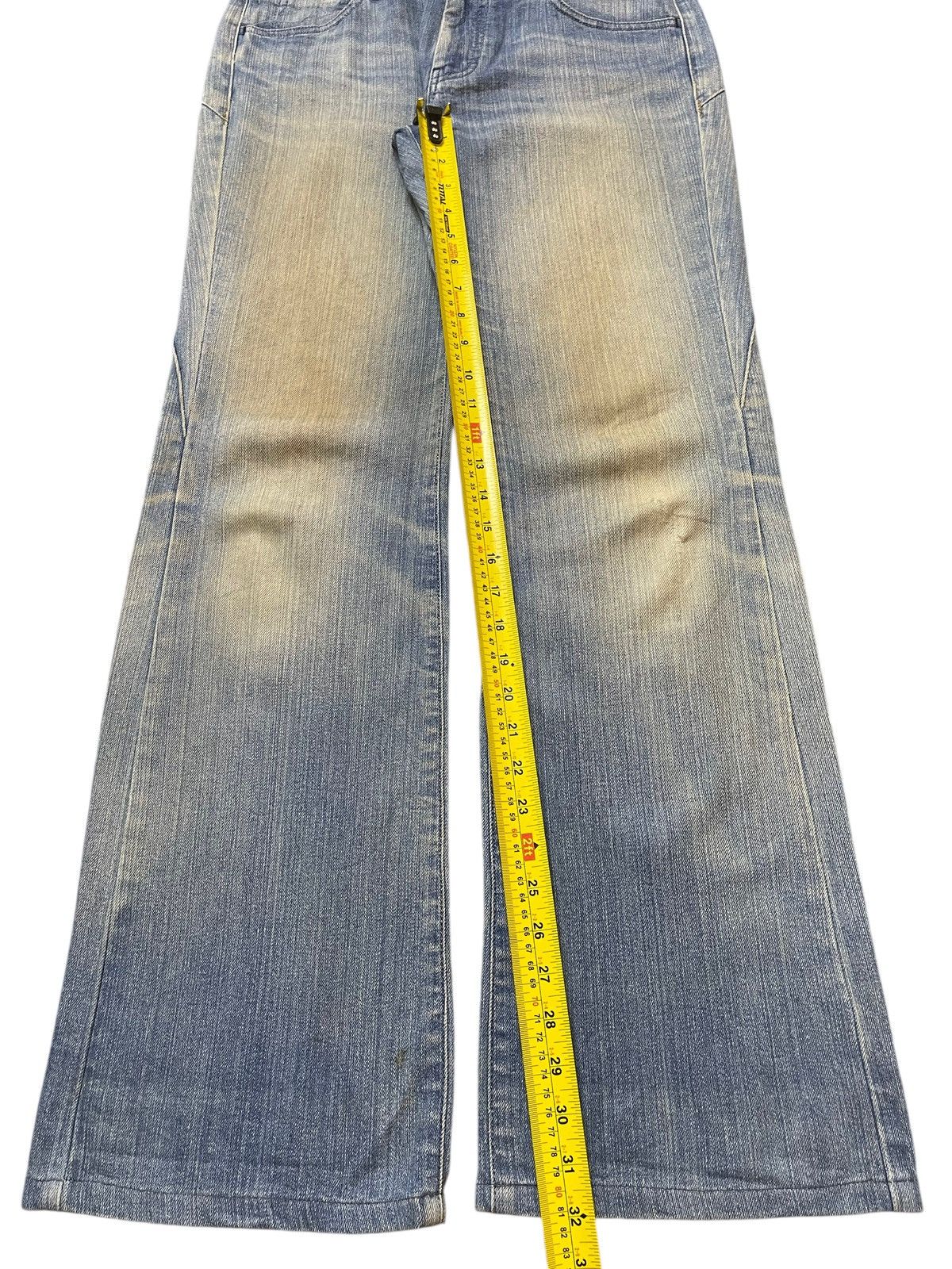 Tornado Mart Vintage Japanese Brand Mud Wash Style Wide Leg Baggy Jeans Size US 30 / EU 46 - 13 Thumbnail