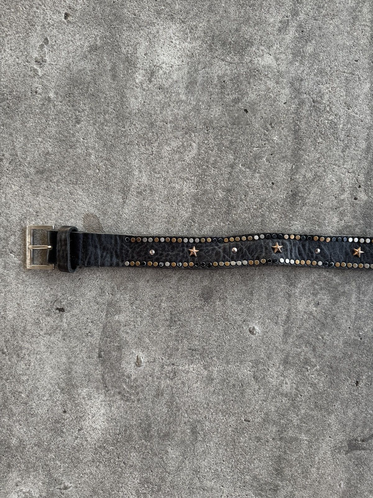 Japanese Brand Vintage Studded Leather Belt Size ONE SIZE - 4 Thumbnail