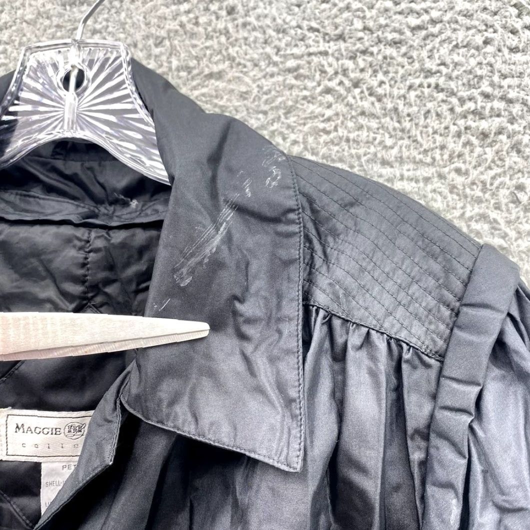 Rains VINTAGE Maggie Lawrence Rain Coat Womens Petite 12 Black Lined Outdoor Snow Y2K Coat Women Black Petite 12 Rain Coat Size XL / US 12-14 / IT 48-50 - 5 Thumbnail