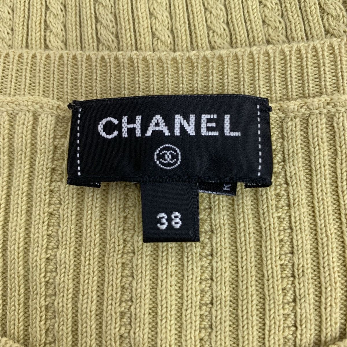 Chanel Chanel Yellow Short Sleeve Knit Top K26WX Size S / US 4 / IT 40 - 6 Thumbnail