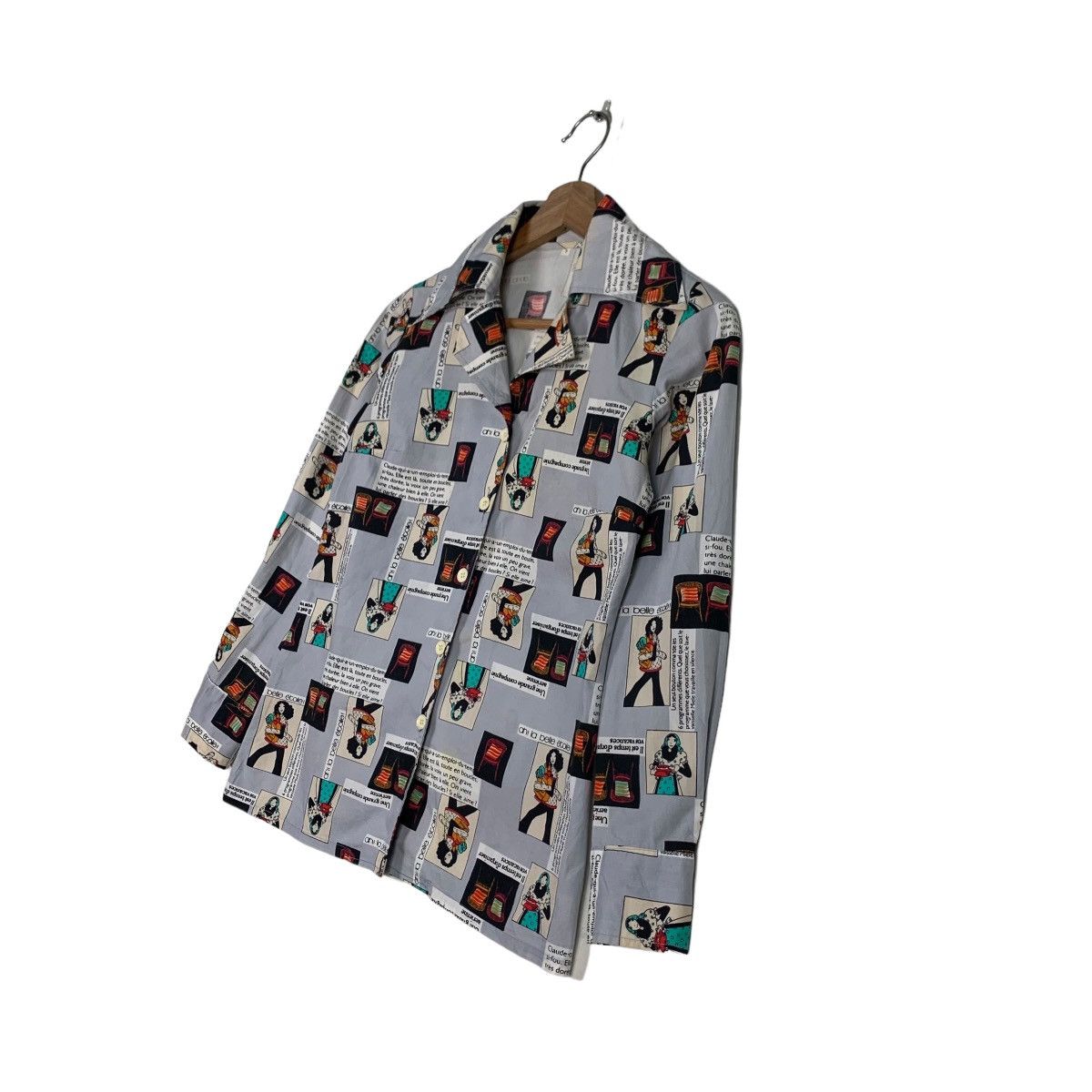 Japanese Brand BELLE ETOILE Fullprint Shirt #0117-C6 Size S / US 4 / IT 40 - 2 Thumbnail