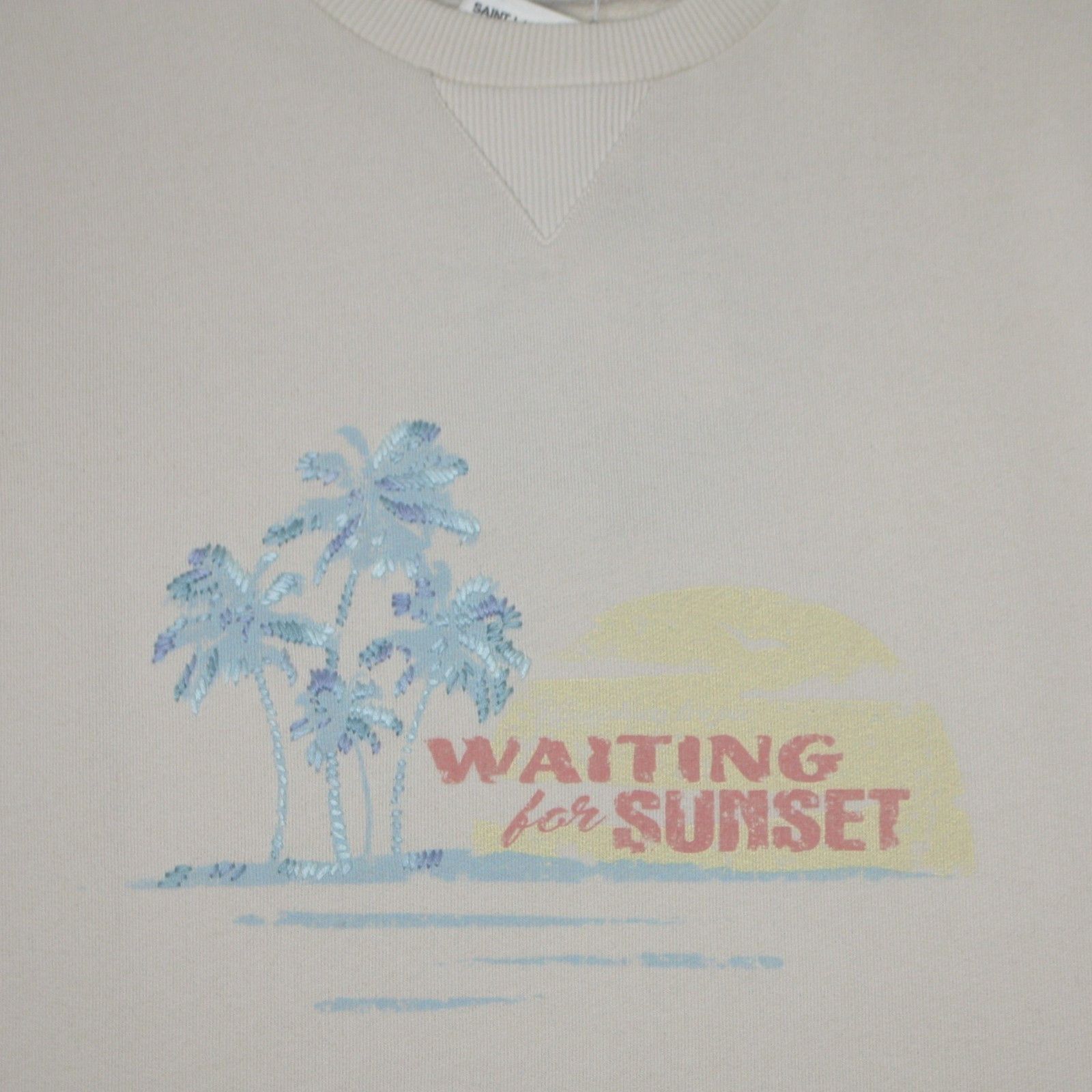 Saint Laurent Paris Waiting For Sunset Embroidered Sweatshirt in size Small $850 Size US S / EU 44-46 / 1 - 4 Thumbnail