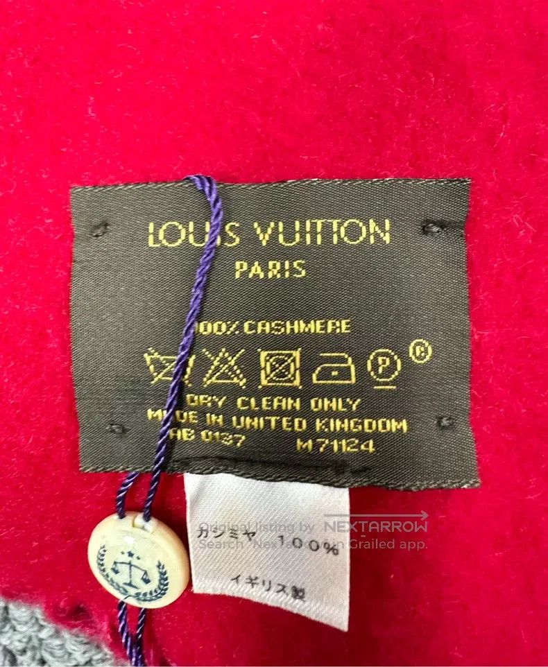 Louis Vuitton Louis Vuitton Pink logo printed double face cashmere scarf Size ONE SIZE - 4 Thumbnail