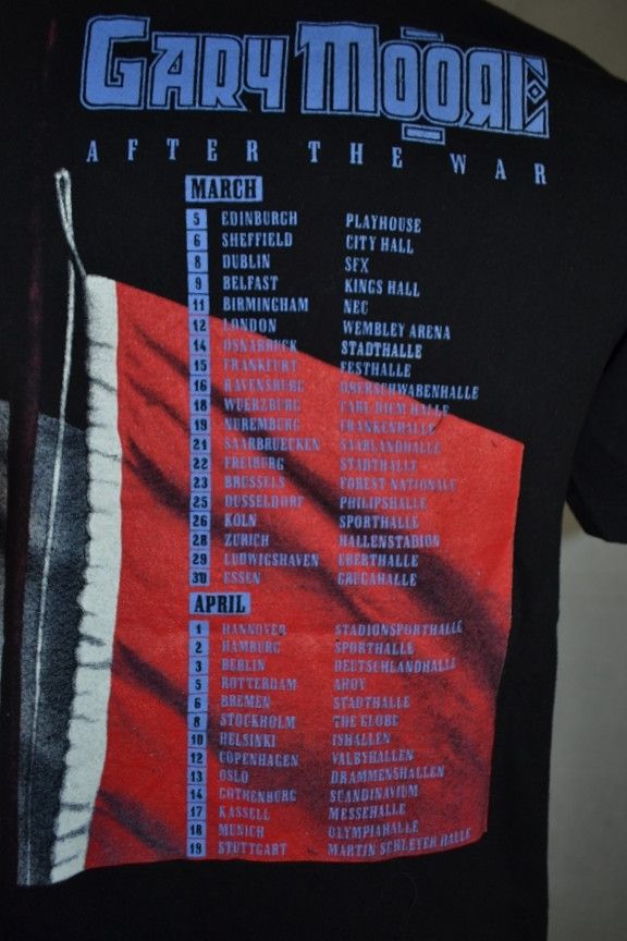 Band Tees × Vintage Vintage 1989 Gary Moore After The War Tour T-shirt M Size US M / EU 48-50 / 2 - 4 Thumbnail