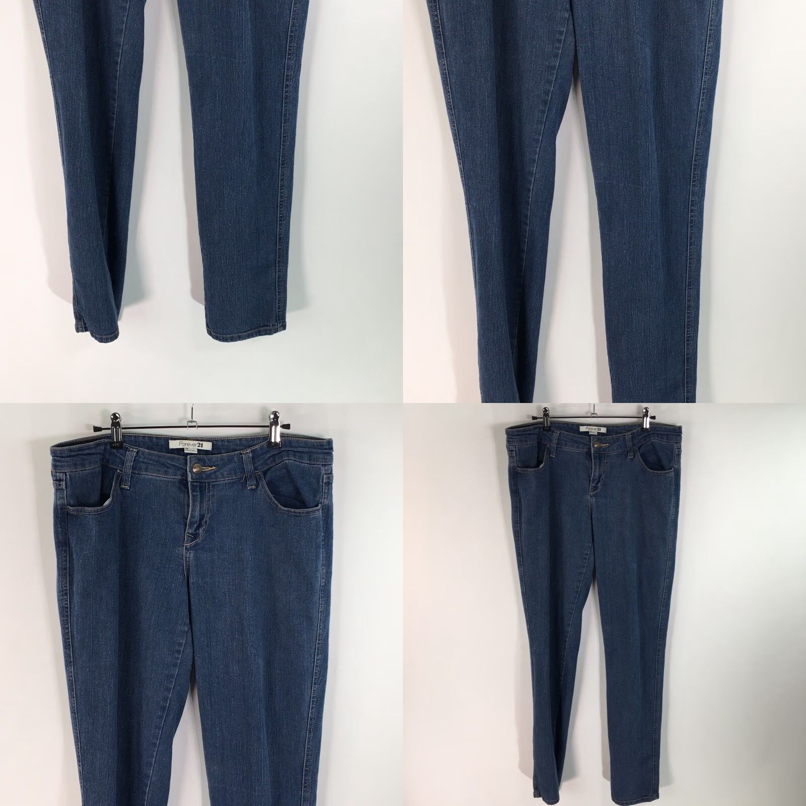 Forever 21 Forever 21 Slim Skinny Jeans Blue Pockets Denim 30 Womens Jeans 30 Blue Slim Skinny Jeans Women Pockets Dark Denim Size 30" / US 8 / IT 44 - 8 Thumbnail