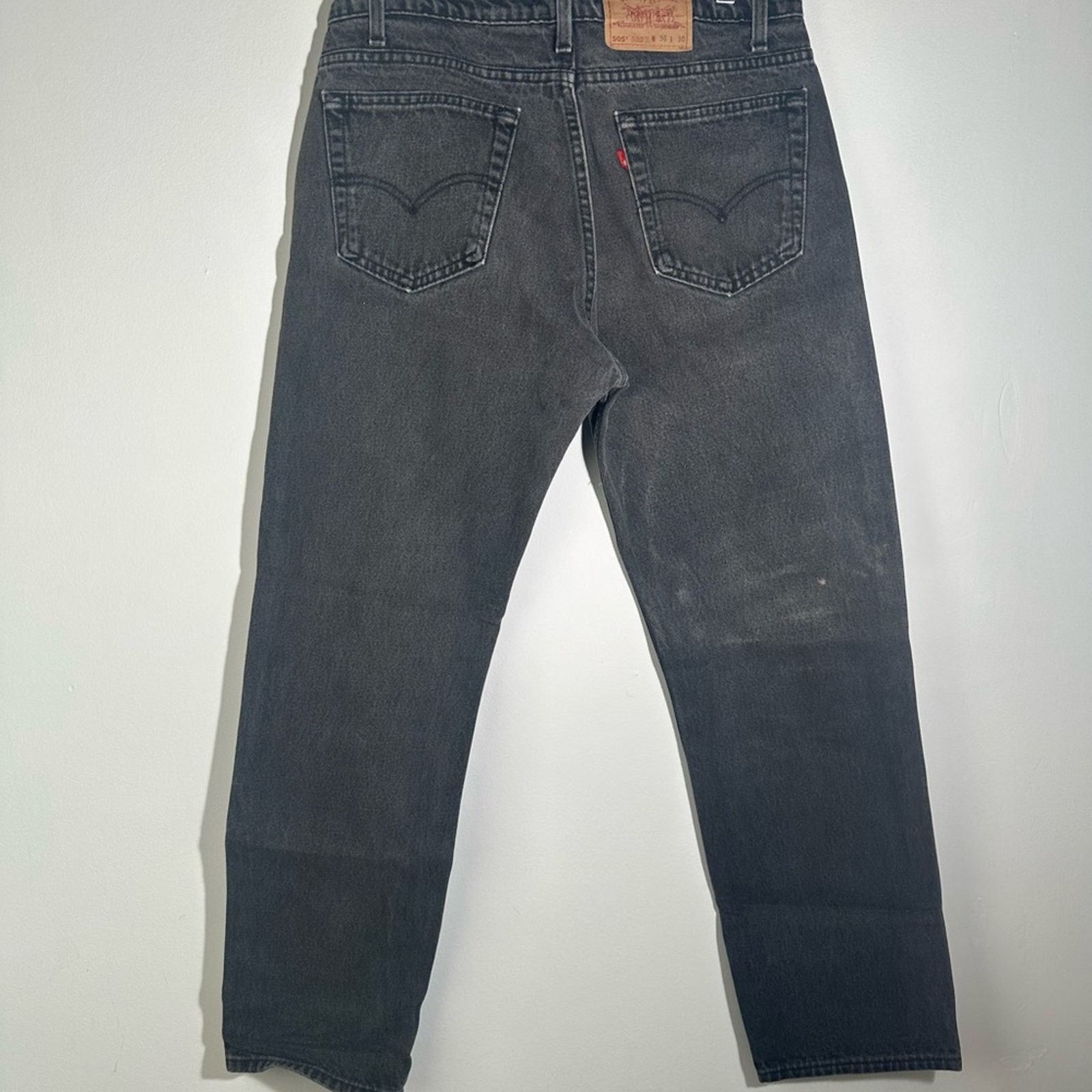 Levi's Levi's Vintage 505 Black Straight-Leg Jeans with Classic Cut Size US 36 / EU 52 - 6 Thumbnail