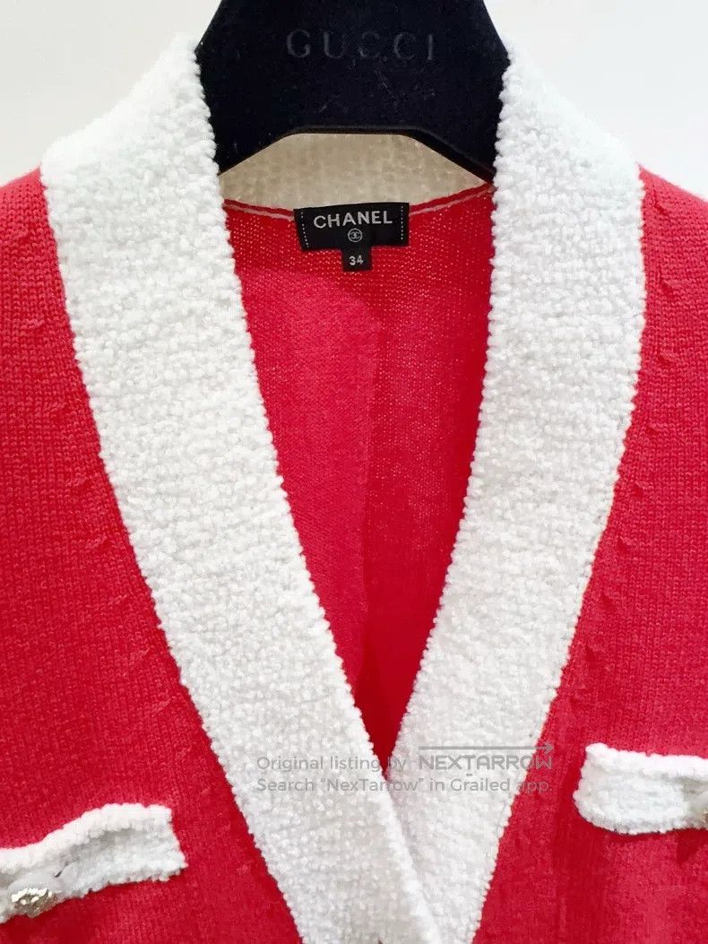 Chanel Chanel 19K Snow Series Colour-blocked Cardigan coat Size XXS / US 00 / IT 34 - 8 Thumbnail