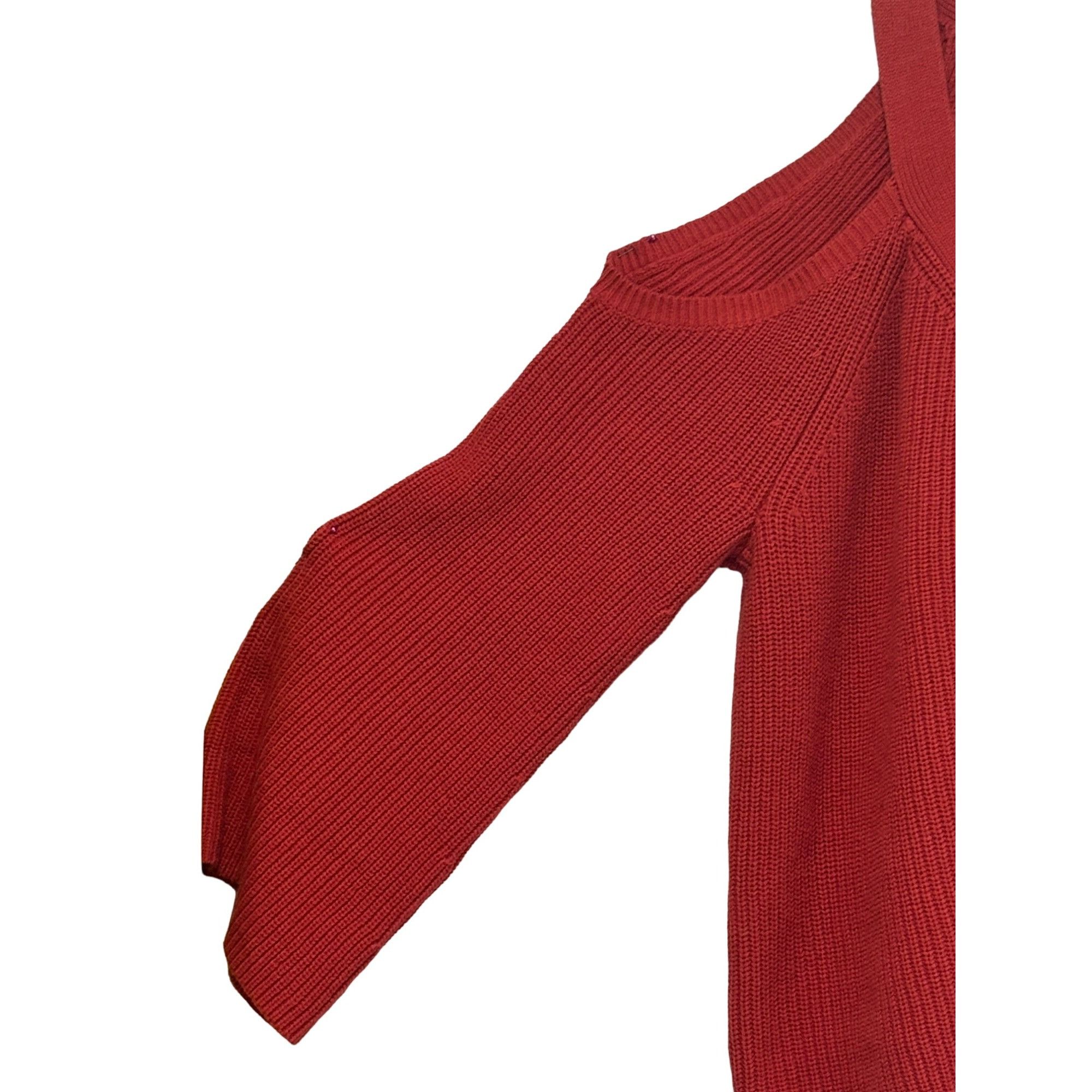 Other Lush Cold Shoulder Cardigan in Cherry Mahogany Sz. M Size M / US 6-8 / IT 42-44 - 6 Thumbnail