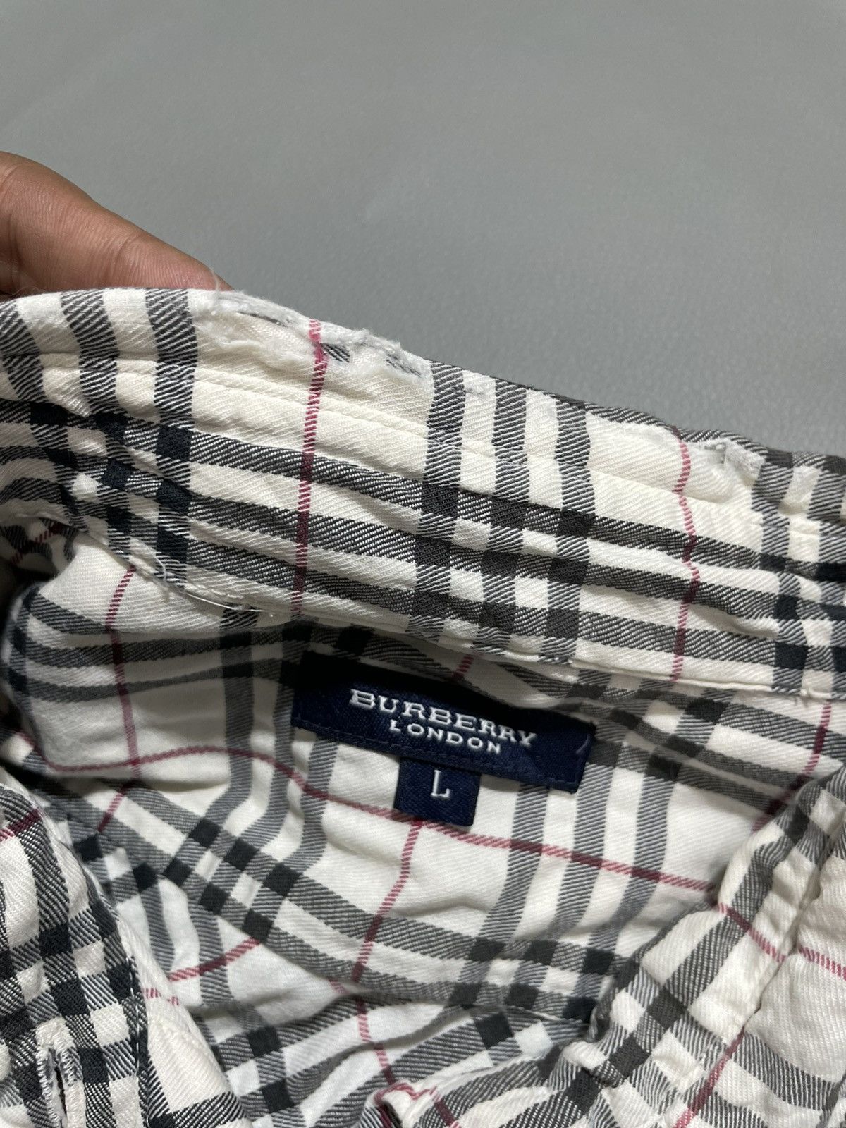 Burberry × Vintage Vintage Burberry Nova Check Women's Shirt Size L / US 10 / IT 46 - 5 Thumbnail